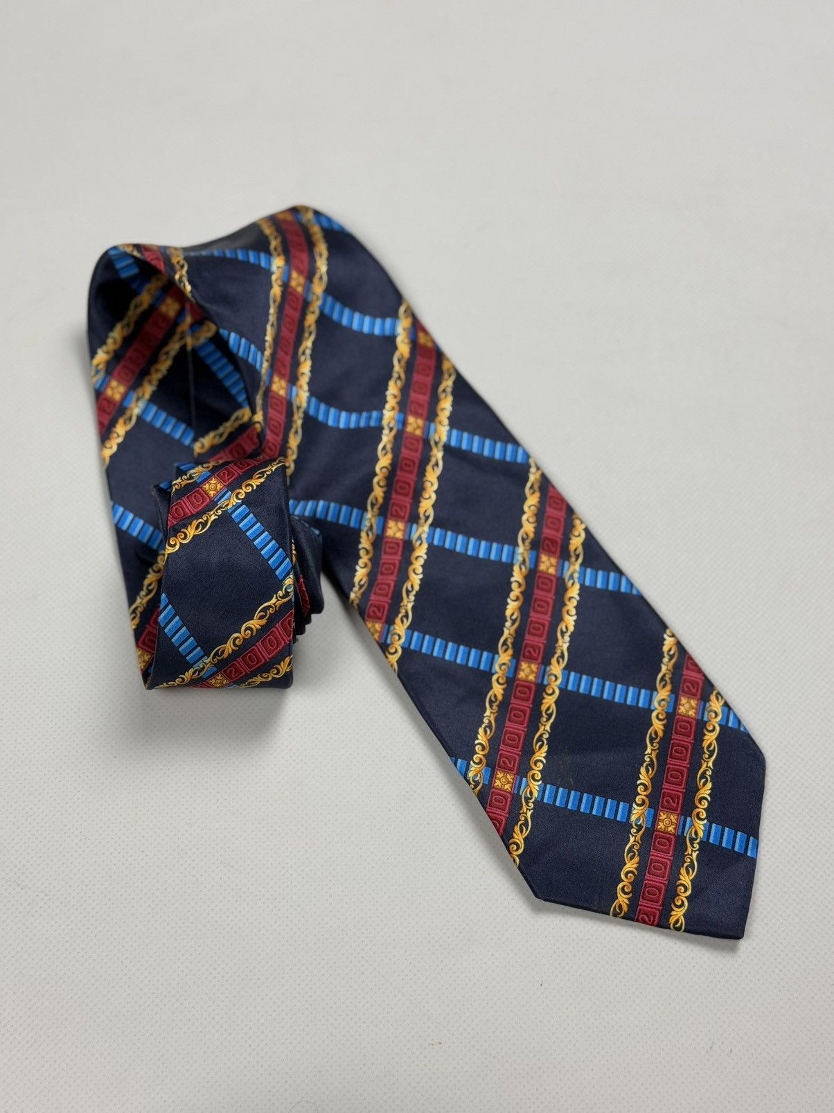 Versace × Vintage Gianni Versace Vintage Patterned Silk Tie Size ONE SIZE - 10 Thumbnail