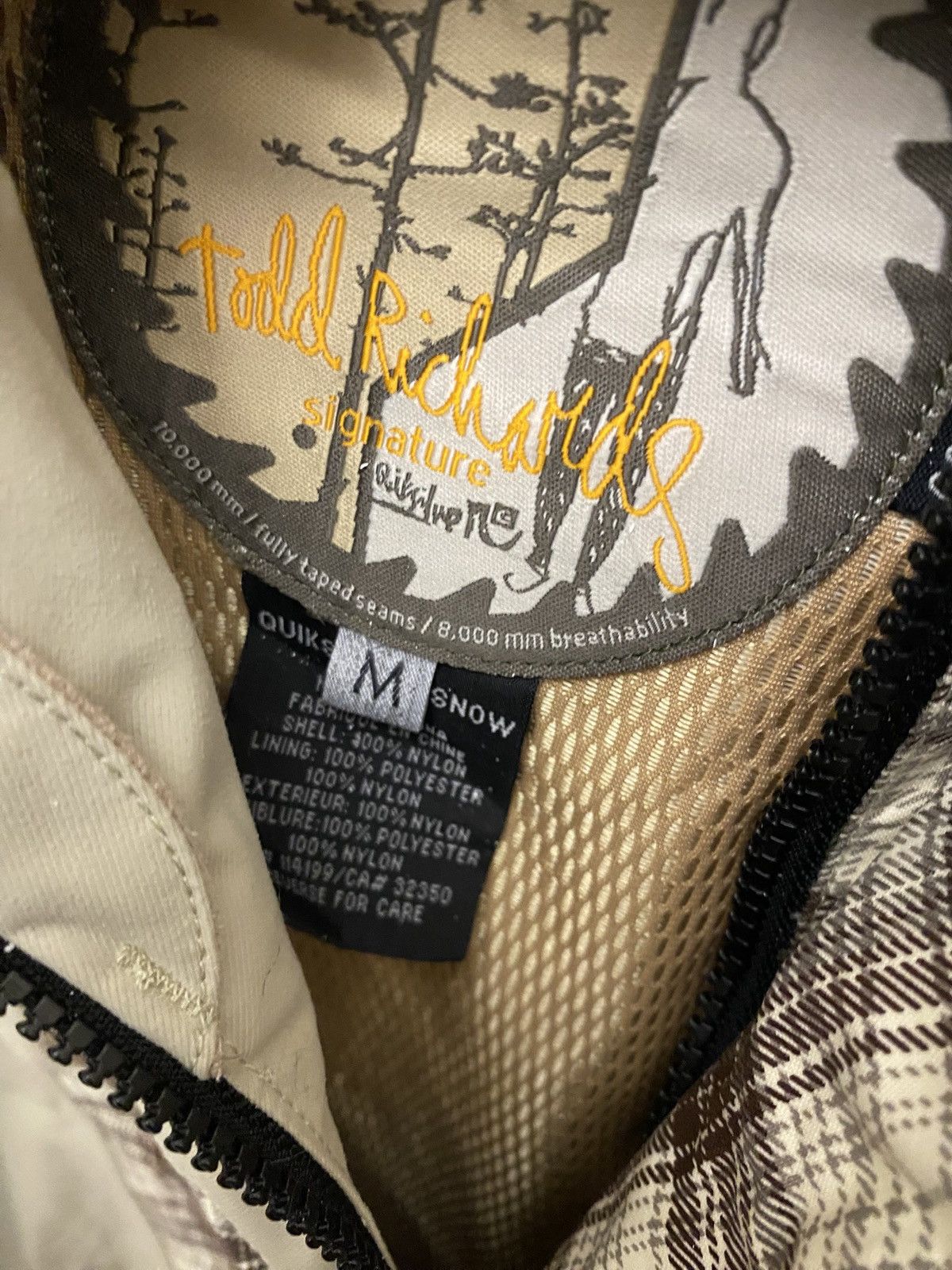 Quiksilver Quiksilver Todd Richards brown and cream plaid ski jacket Size US M / EU 48-50 / 2 - 10 Thumbnail