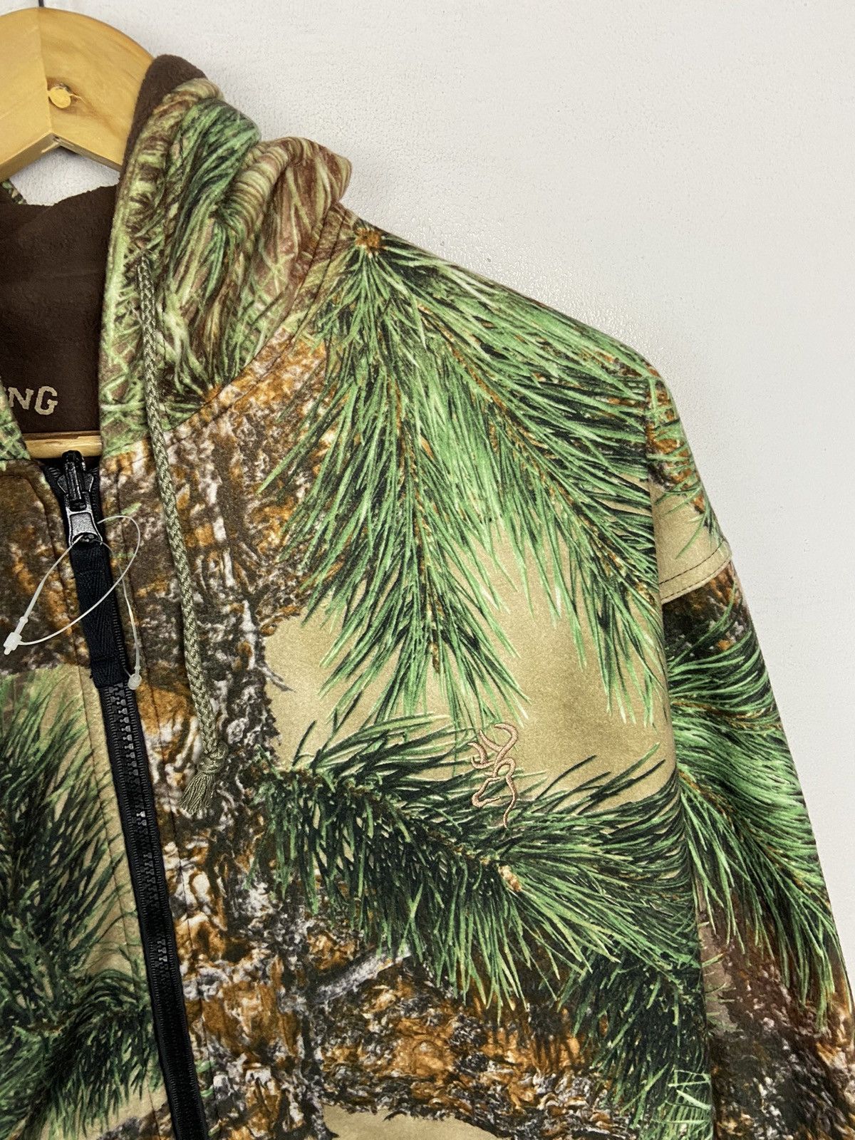 Vintage CAMOUFLAGE FOREST ALLOVERPRINT HOODED REVERSIBLE Size US L / EU 52-54 / 3 - 4 Thumbnail