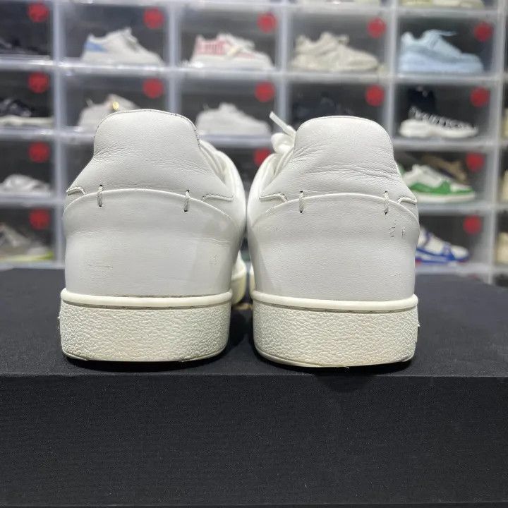 Louis Vuitton Louis Vuitton White Leather Fashion Sneakers -2508 Size US 7 / IT 37 - 1 Thumbnail
