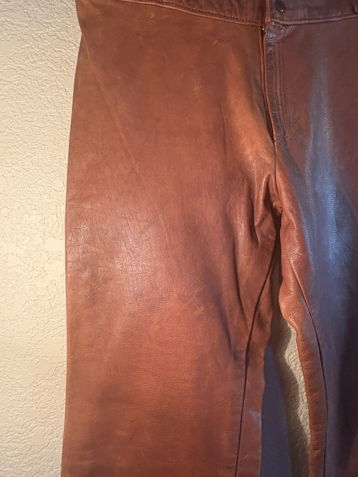 Other Handmade Leather Pants – Men’s Bootcut – Soft Deerskin? –90s Size US 32 / EU 48 - 15 Thumbnail