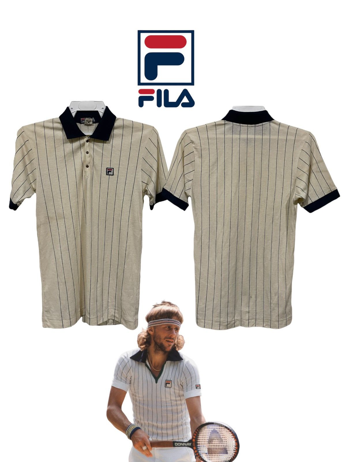 Bjorn Borg Fila Bjorn Borg Vintage Shirts Size US XS / EU 42 / 0 - 2 Thumbnail