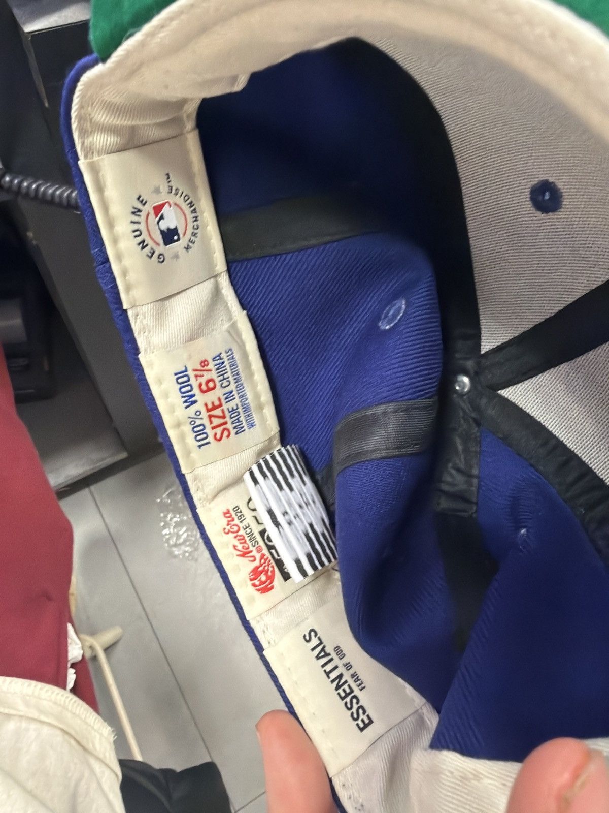 Essentials × New Era Essentials fear of god x new era fitted hat royal blue 6 7/8 Size ONE SIZE - 3 Thumbnail