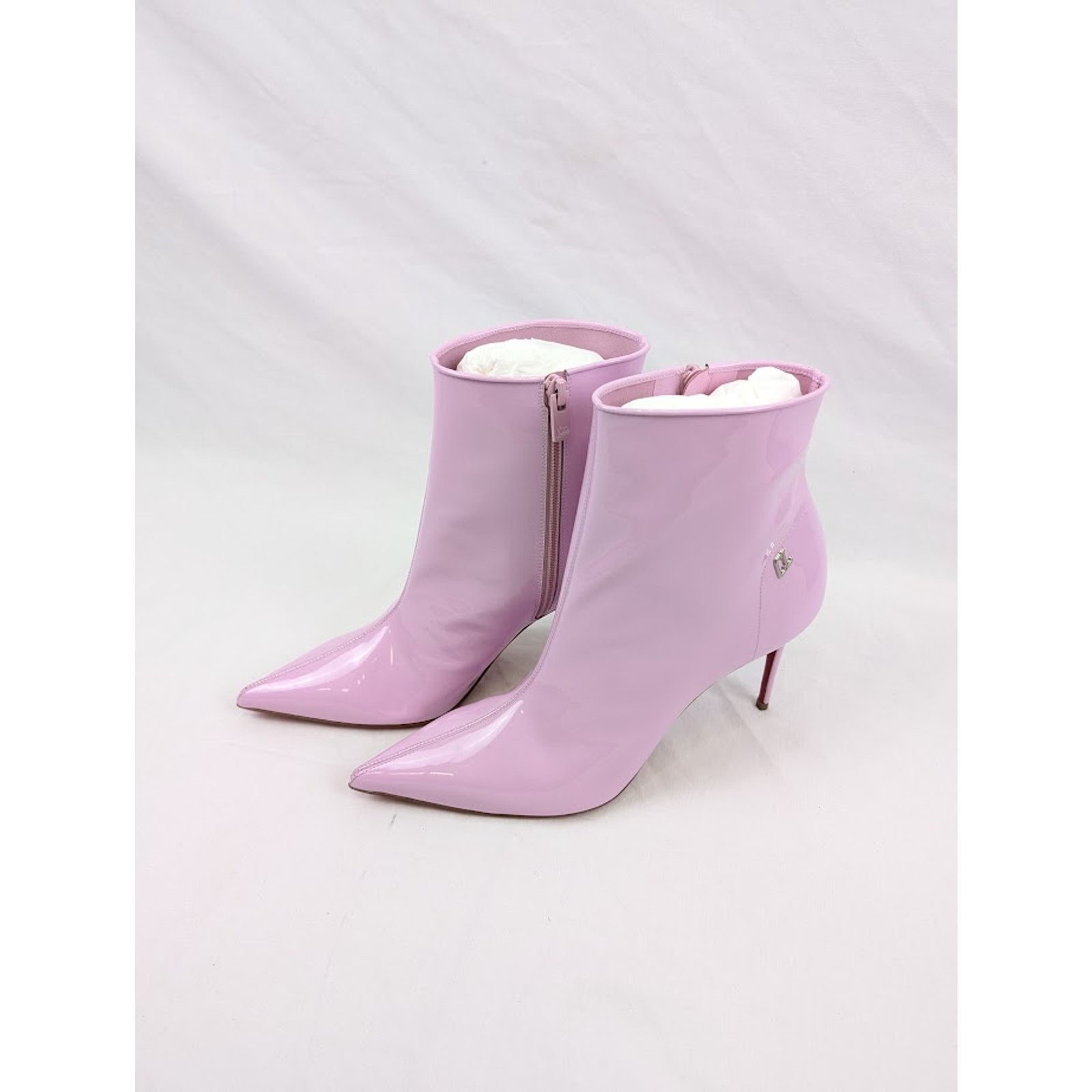 Christian Louboutin o1rshd1 Patent Soft Sporty Kate Booty 85 in Lin Pinkador Size US 11 / IT 41 - 18 Thumbnail