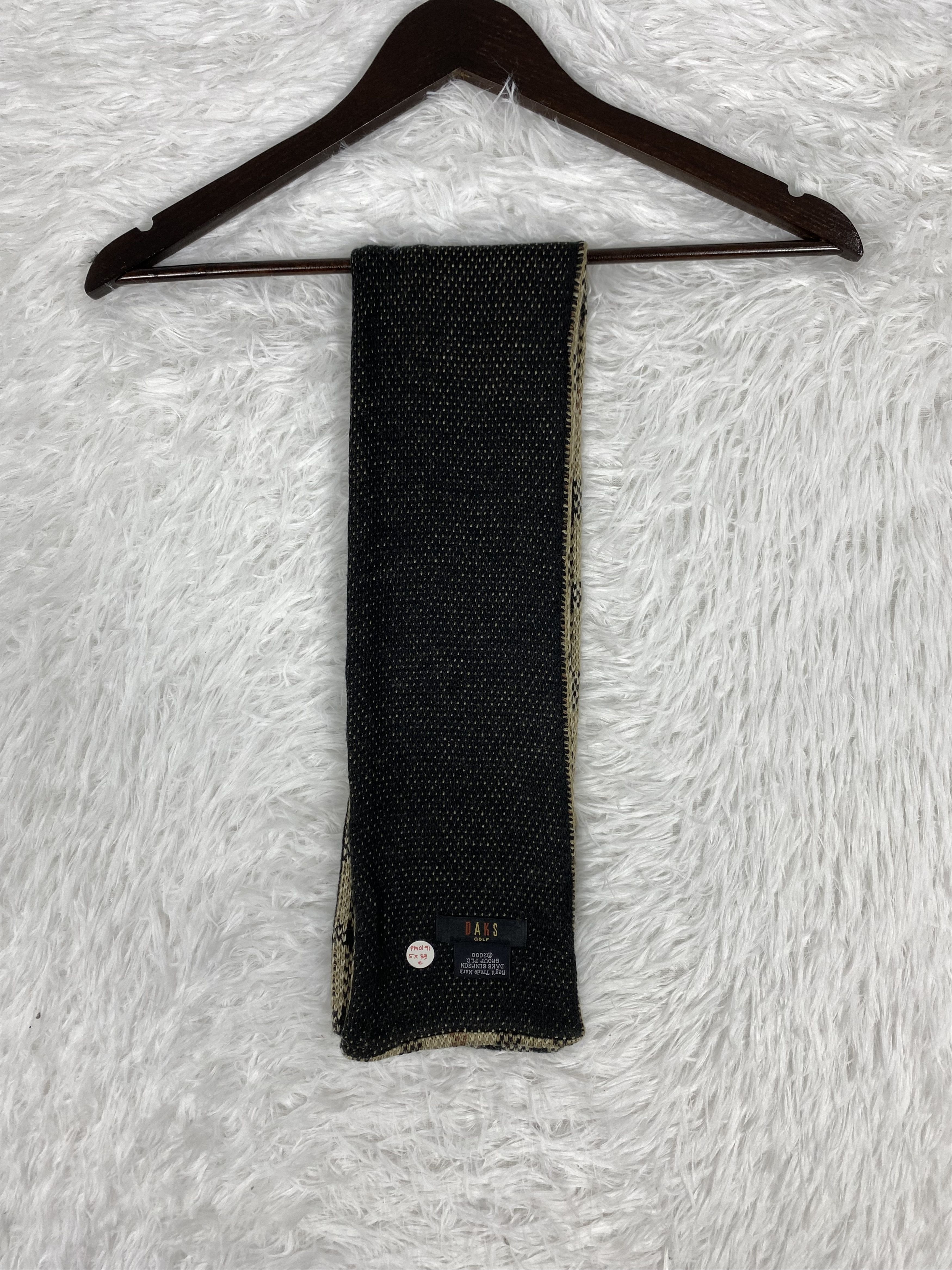 DAKS Vintage Dark Polkadot Scarf / Muffler Neckwear PM0191 Size ONE SIZE - 9 Thumbnail