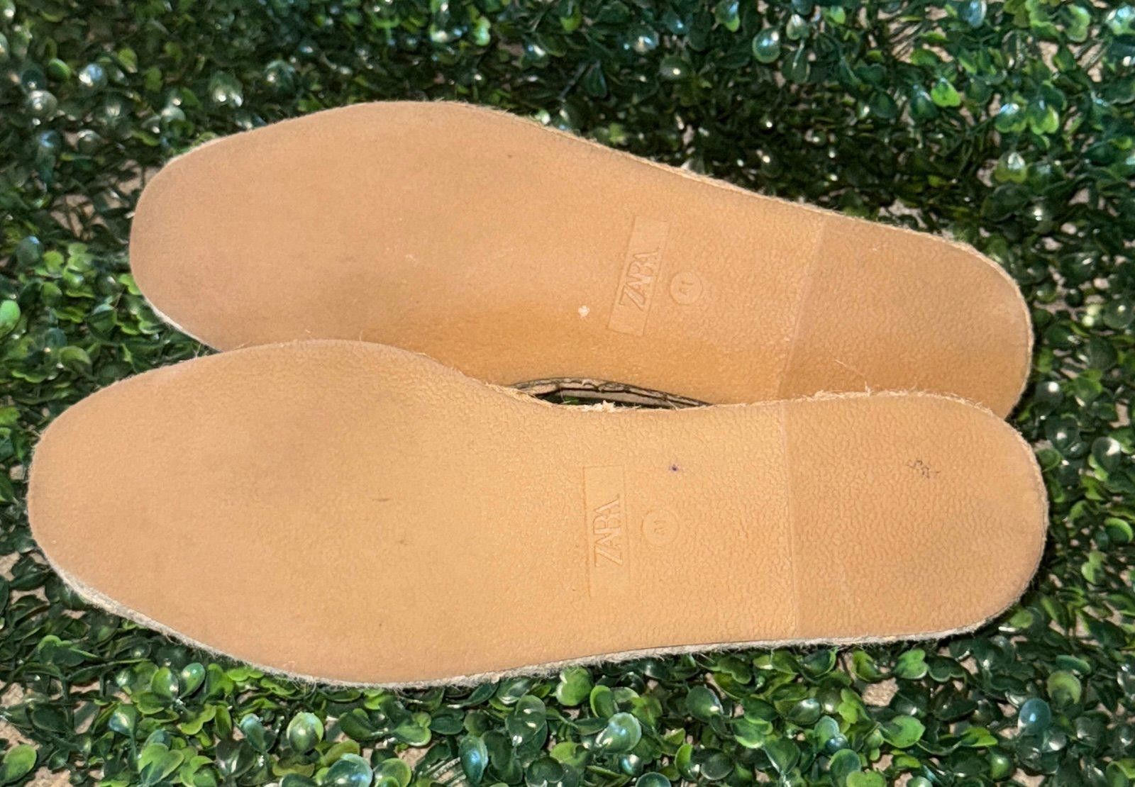 Zara ZARA canvas espadrilles with buckle tan canvas, size 41 10.5 Size US 10.5 / IT 40.5 - 7 Thumbnail