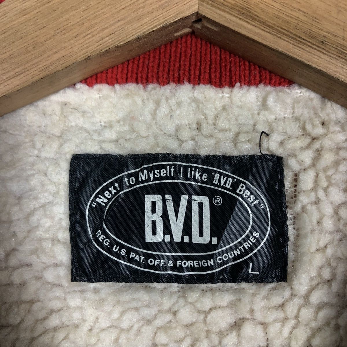 Hysteric Glamour 🔥90s Vintage Bomber Cardigan Jacket BVD Japan Made Big Logo Size US L / EU 52-54 / 3 - 14 Thumbnail