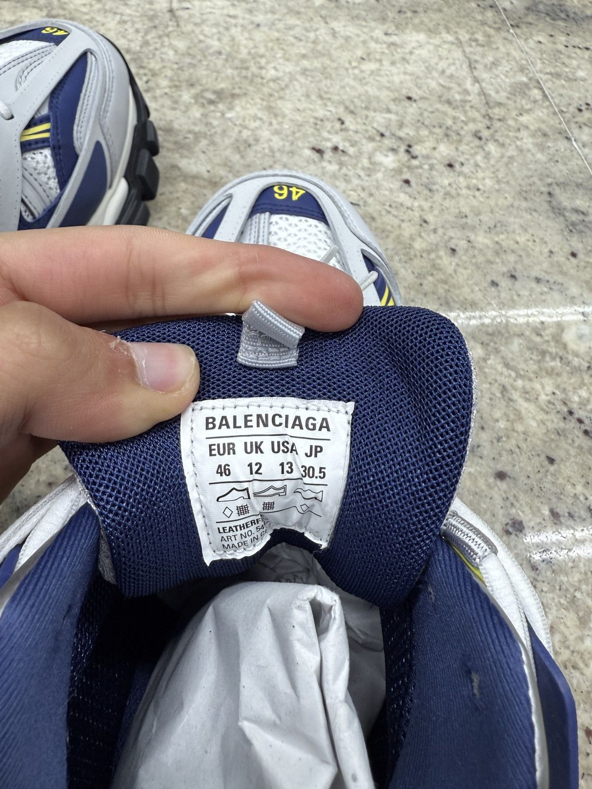 Balenciaga Balenciaga White/Yellow Track Runners Size US 13 / EU 46 - 7 Thumbnail