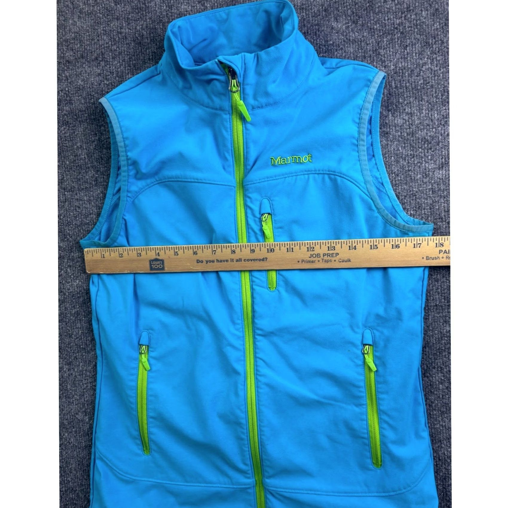 Marmot Marmot Softshell Vest Womens Medium Blue Full Zip Sleeveless Athletic CC-394 Size M / US 6-8 / IT 42-44 - 3 Thumbnail
