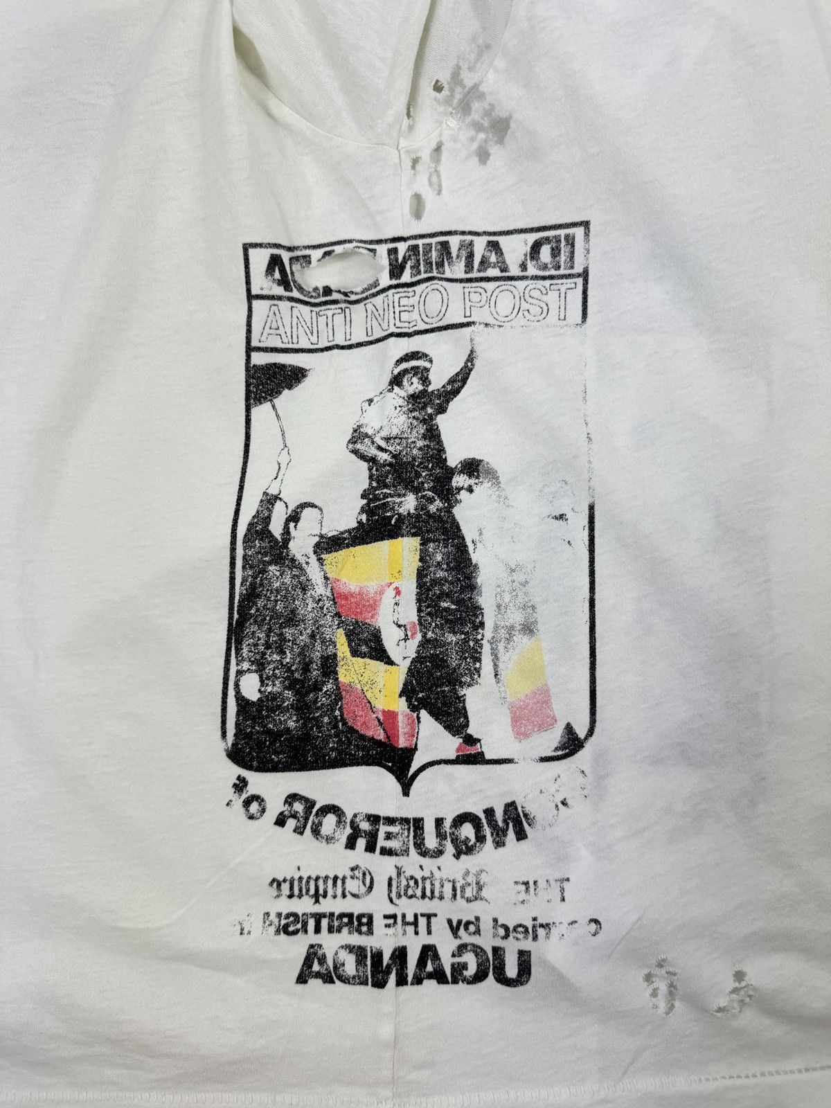 Enfants Riches Deprimes IDI AMIN DADA FADED WHITE T-SHIRT ‼️RARE‼️ Size US XXL / EU 58 / 5 - 11 Thumbnail