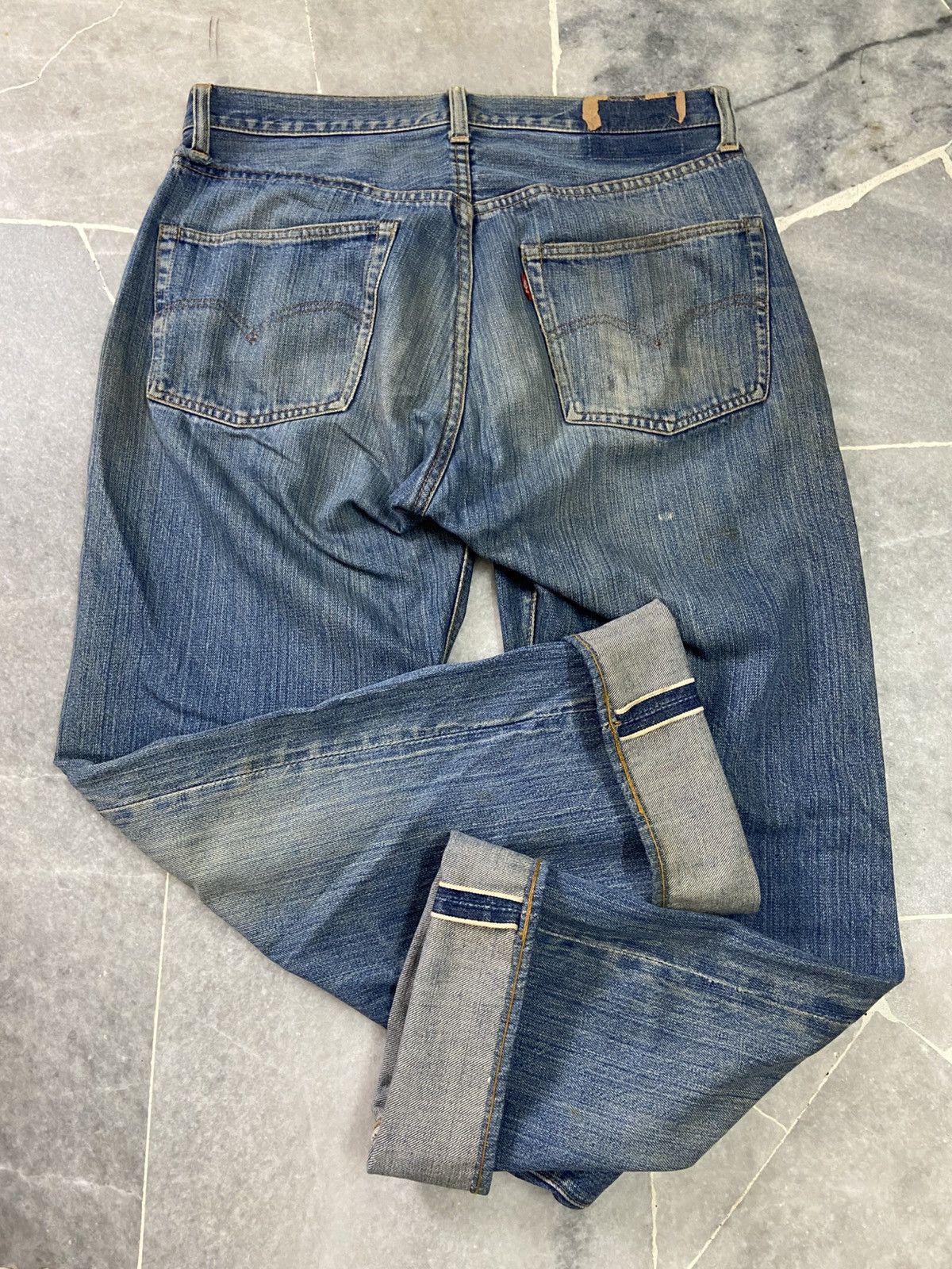 Levi's Vintage 70s Levis 501 BIG E Selvedge Button #6 denim Jeans Size US 32 / EU 48 - 10 Thumbnail