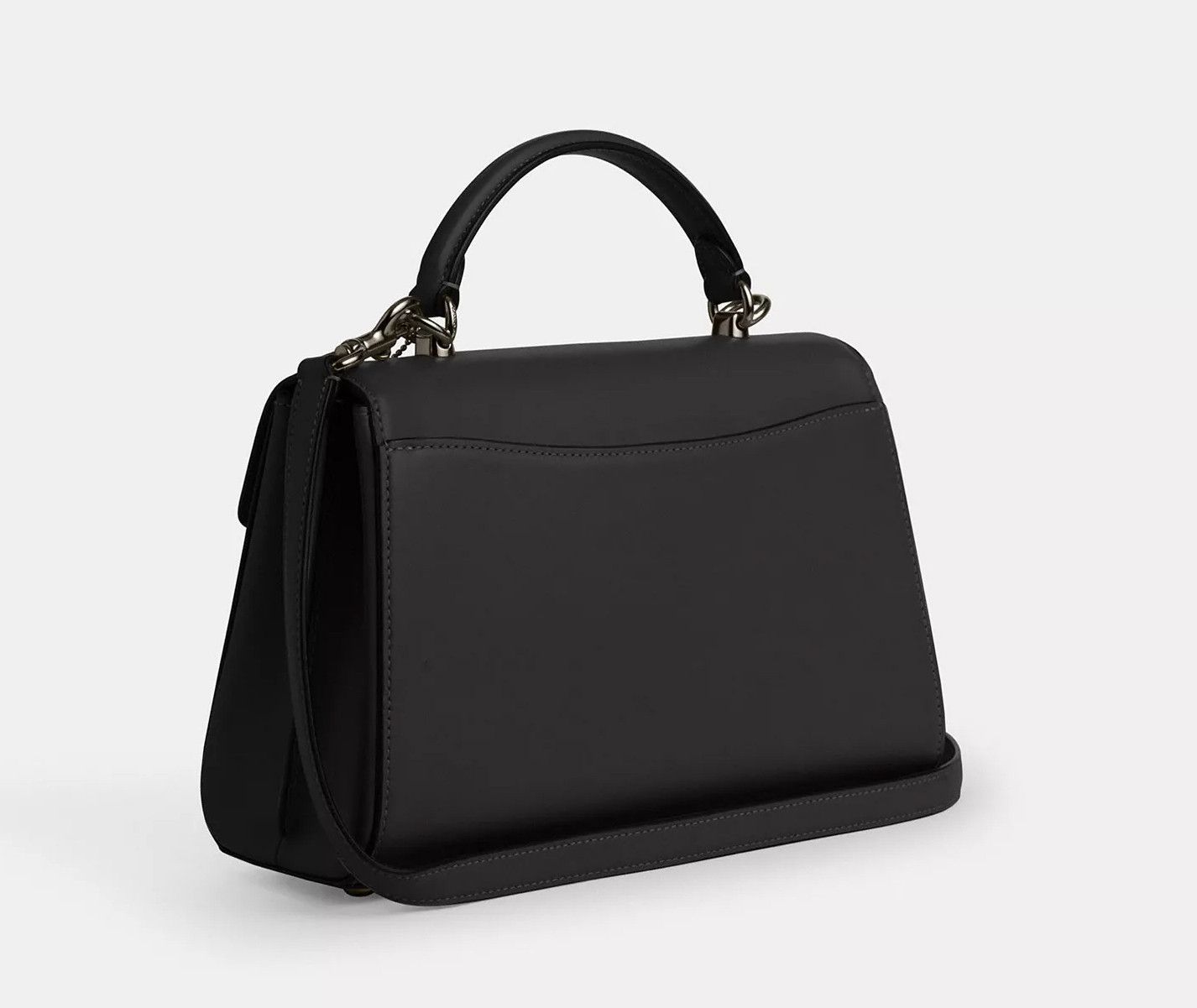 Coach Eliza Top Handle Bag Gunmetal/Black CT852 Size ONE SIZE - 9 Thumbnail