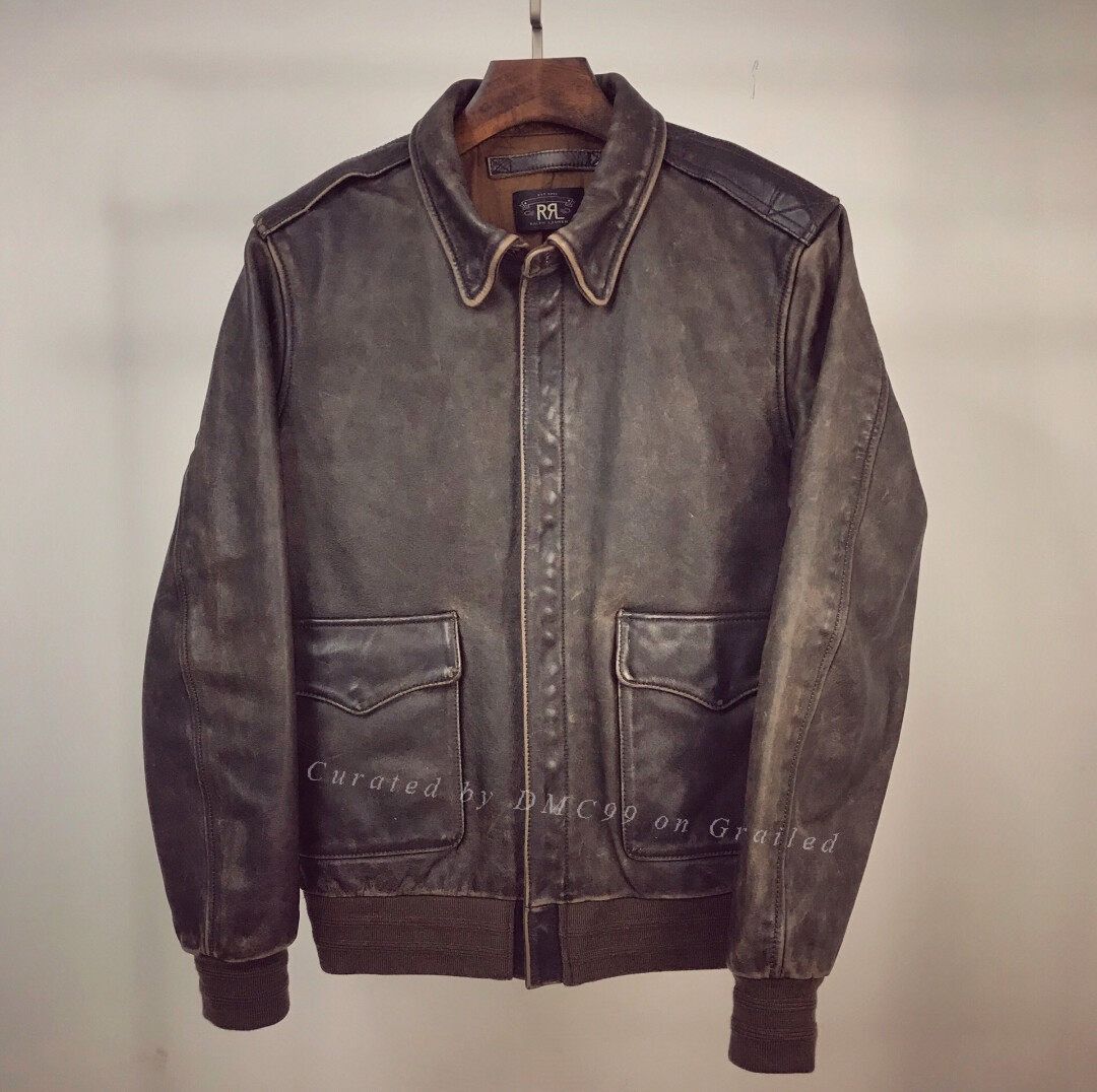 RRL Ralph Lauren RRL A2 Vintage Horsehide Jacket Size US M / EU 48-50 / 2 - 1 Thumbnail