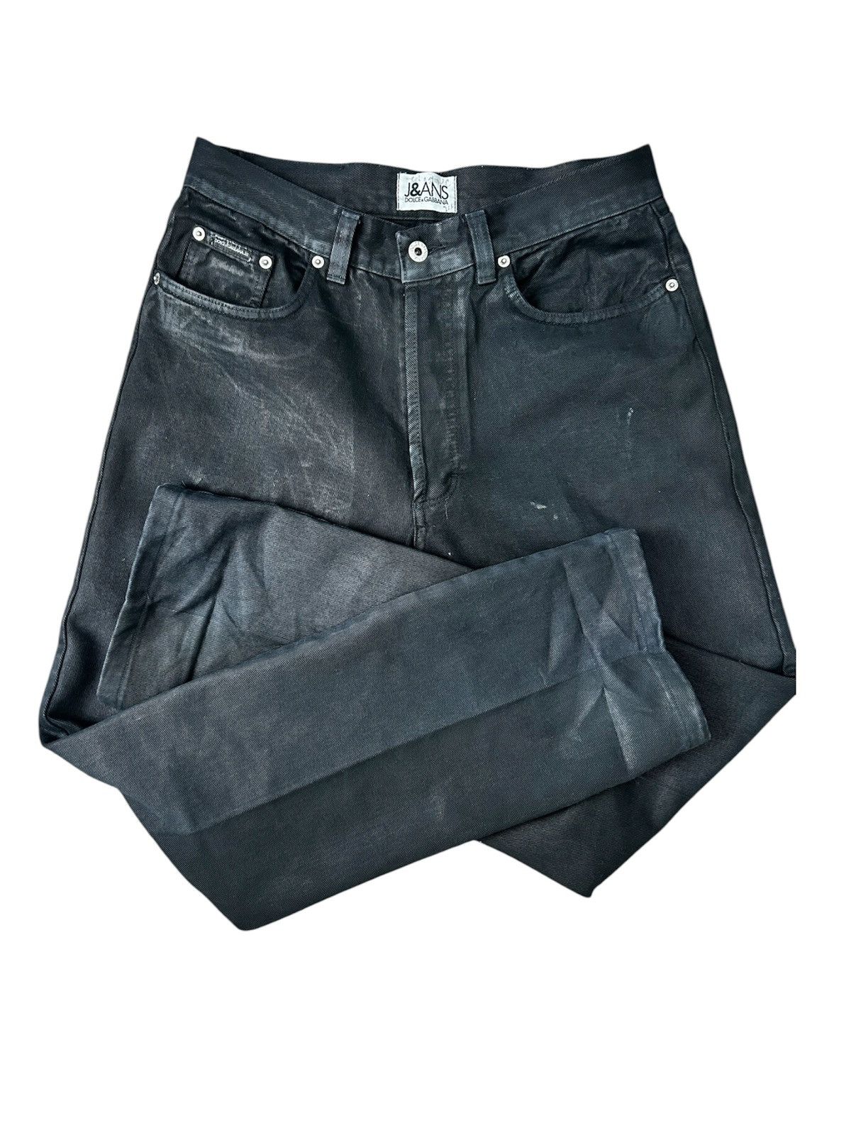 Dolce & Gabbana black italian dolce and gabana denim Size US 34 / EU 50 - 1 Thumbnail
