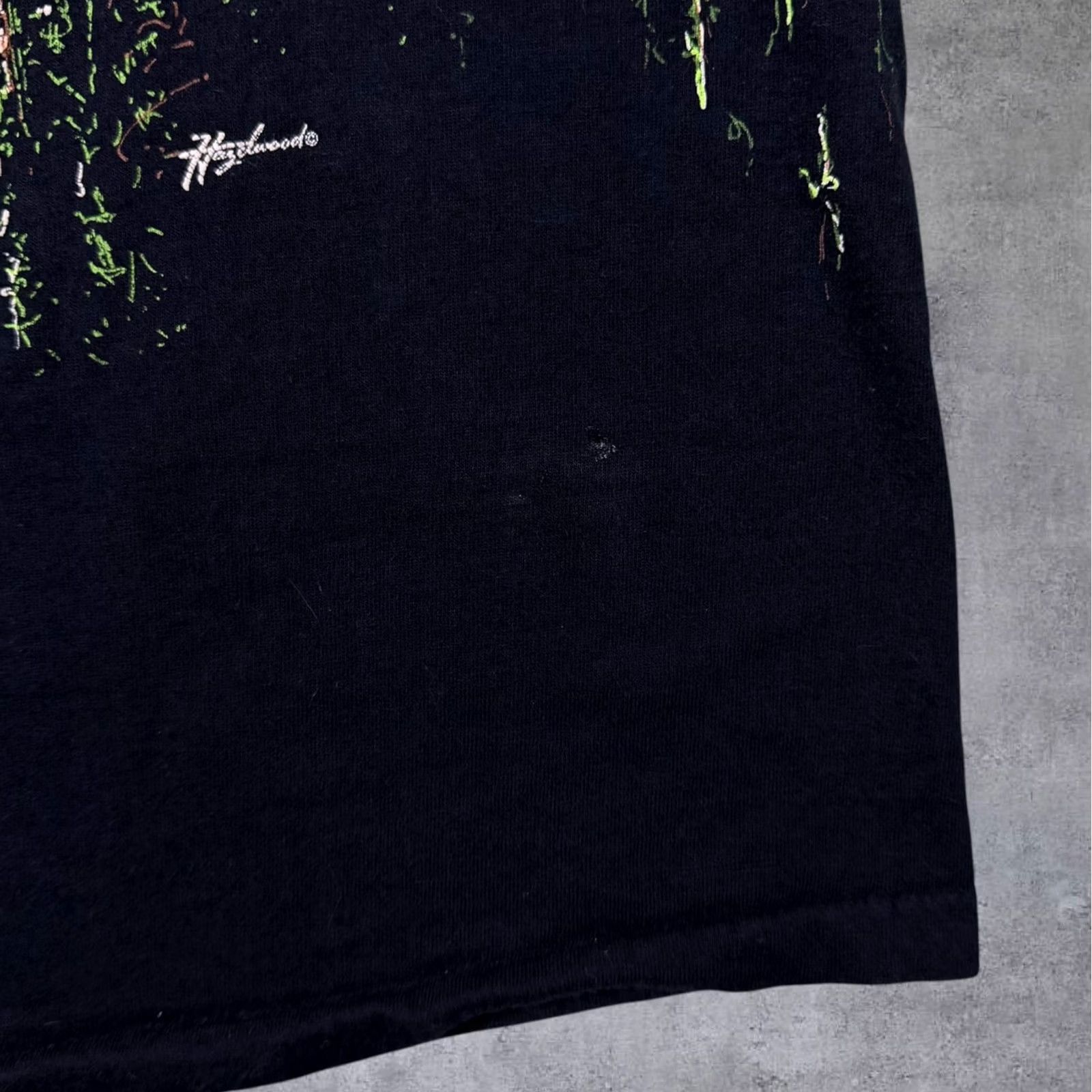 Elwood VINTAGE Hazelwood Bald Eagle Animal Wildlife Black Single Stitch T-Shirt Medium M Mens Short Sleeve Crew Neck Graphic Front Back Made in USA 90s Size US M / EU 48-50 / 2 - 5 Thumbnail