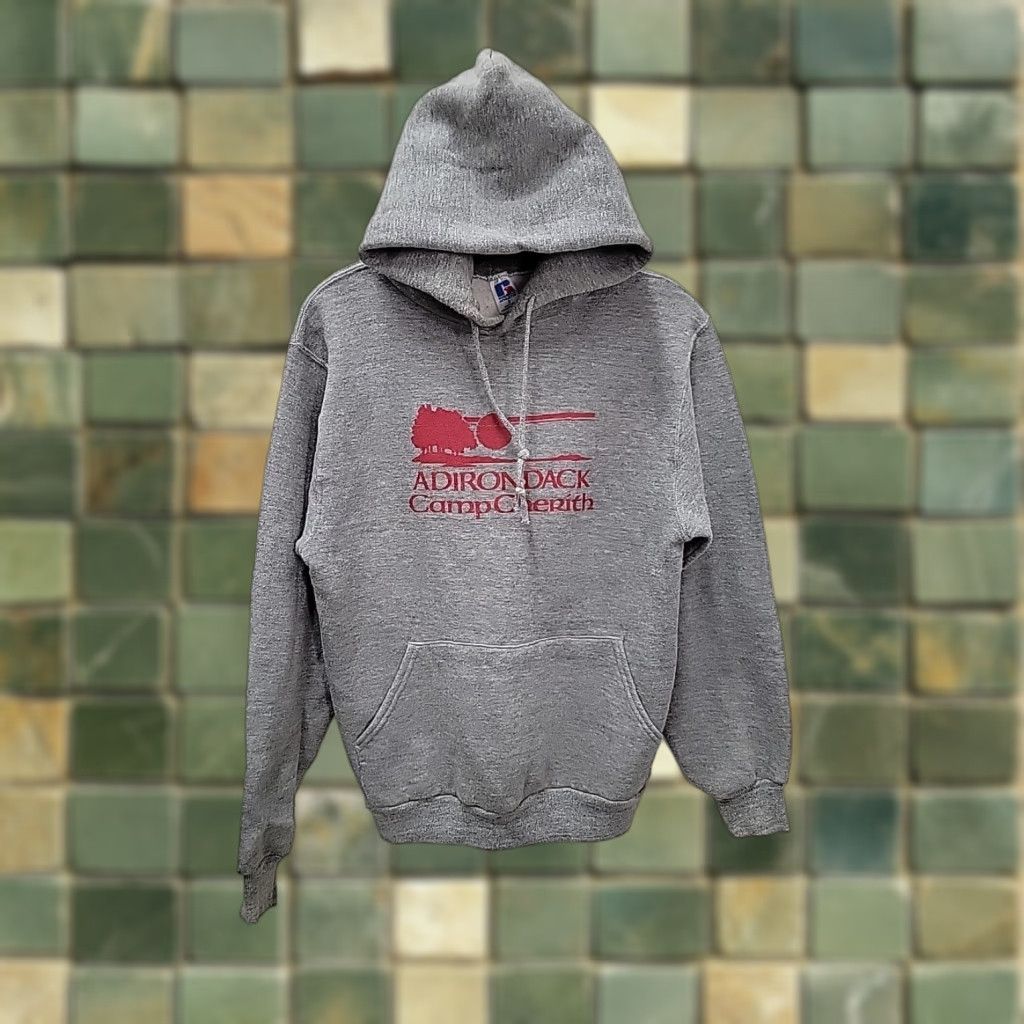 Russell Athletic VINTAGE Russell Athletic Hoodie Mens Small Gray Adirondack Camp Cherith Tri Blend Size US S / EU 44-46 / 1 - 1 Thumbnail