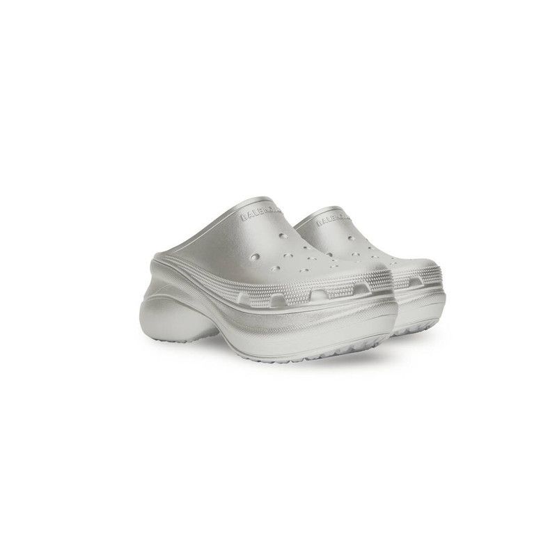 Balenciaga × Crocs o1tr1nto0426 Crocs™ Mule in Silver Size US 7 / IT 37 - 2 Thumbnail