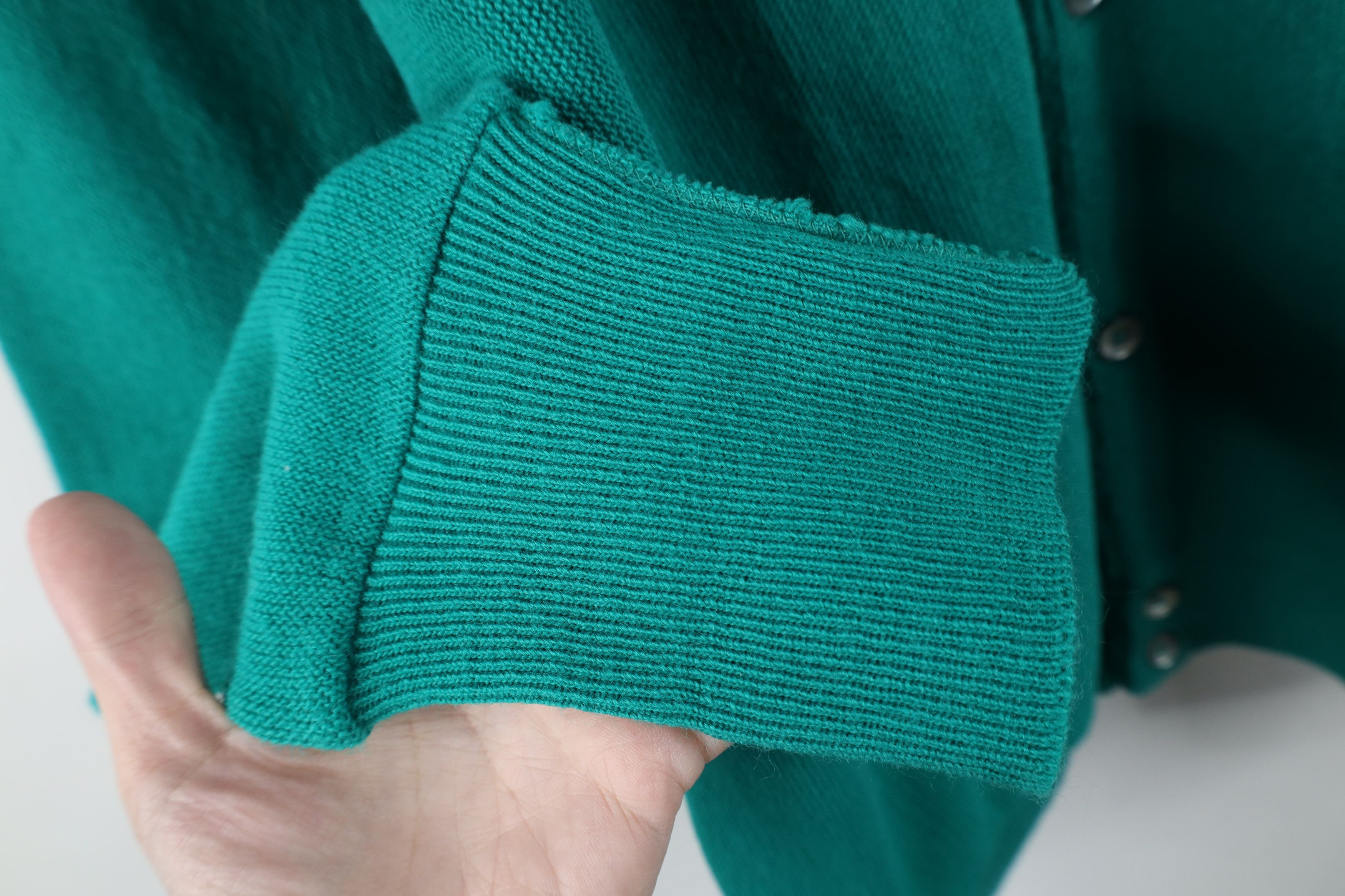 Izod Vintage 90s Izod Knit Button Cardigan Sweater Teal USA Size US XL / EU 56 / 4 - 7 Thumbnail