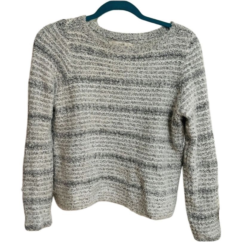 Loft LOFT Chunky Gray Crew Neck Marled Sweater Mint Size S Size S / US 4 / IT 40 - 3 Thumbnail