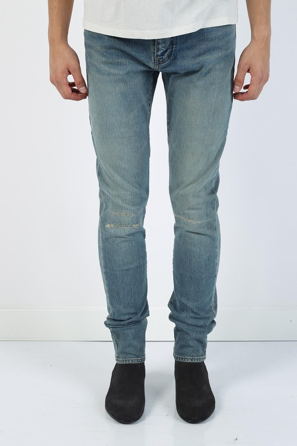 Saint Laurent Paris skinny fit distressed knee effect Size US 28 / EU 44 - 1 Thumbnail