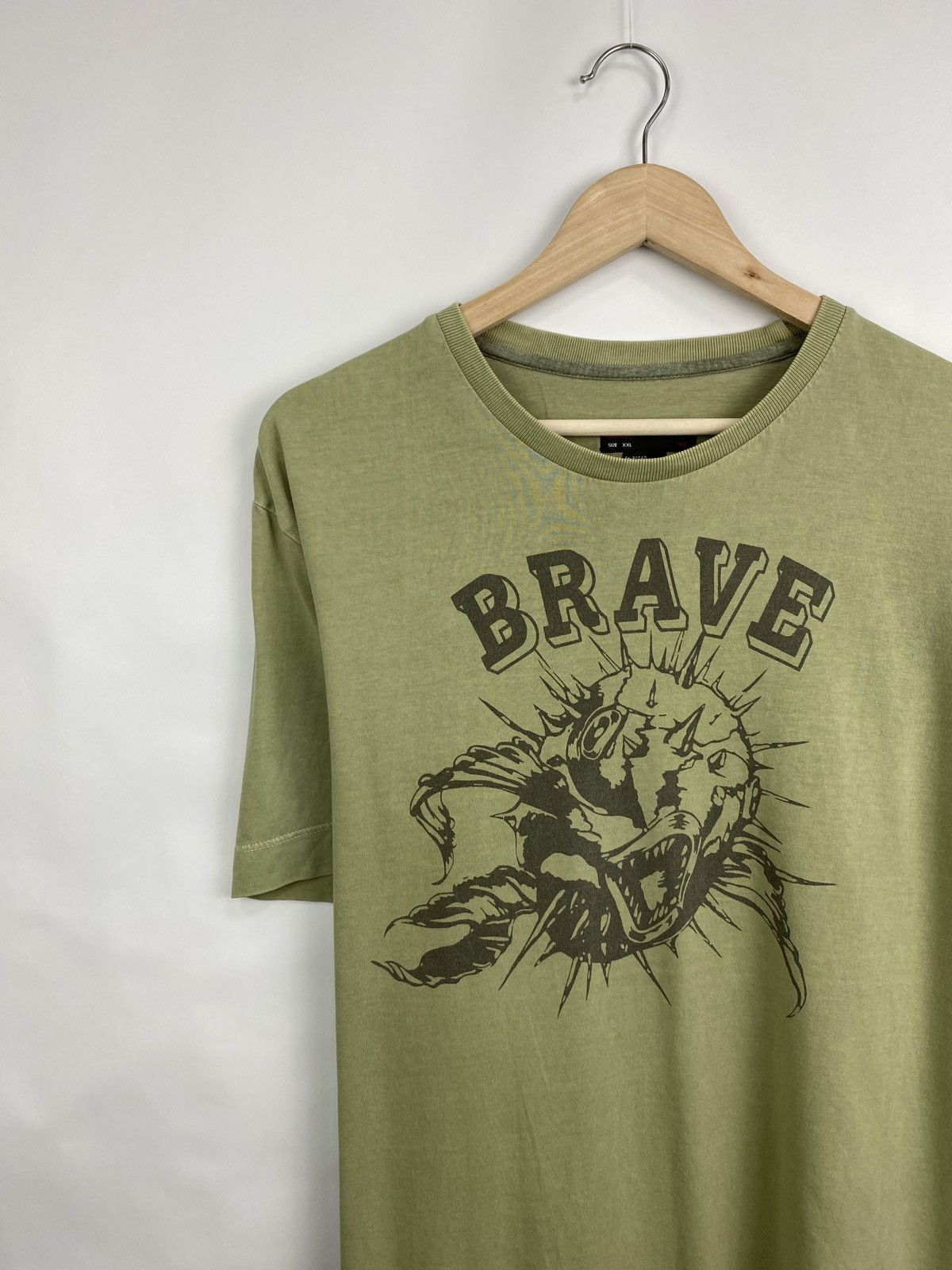 Diesel 🇺🇸 Vintage 90s Diesel Brave Military style Big logo T-Shirt Size US XL / EU 56 / 4 - 2 Thumbnail