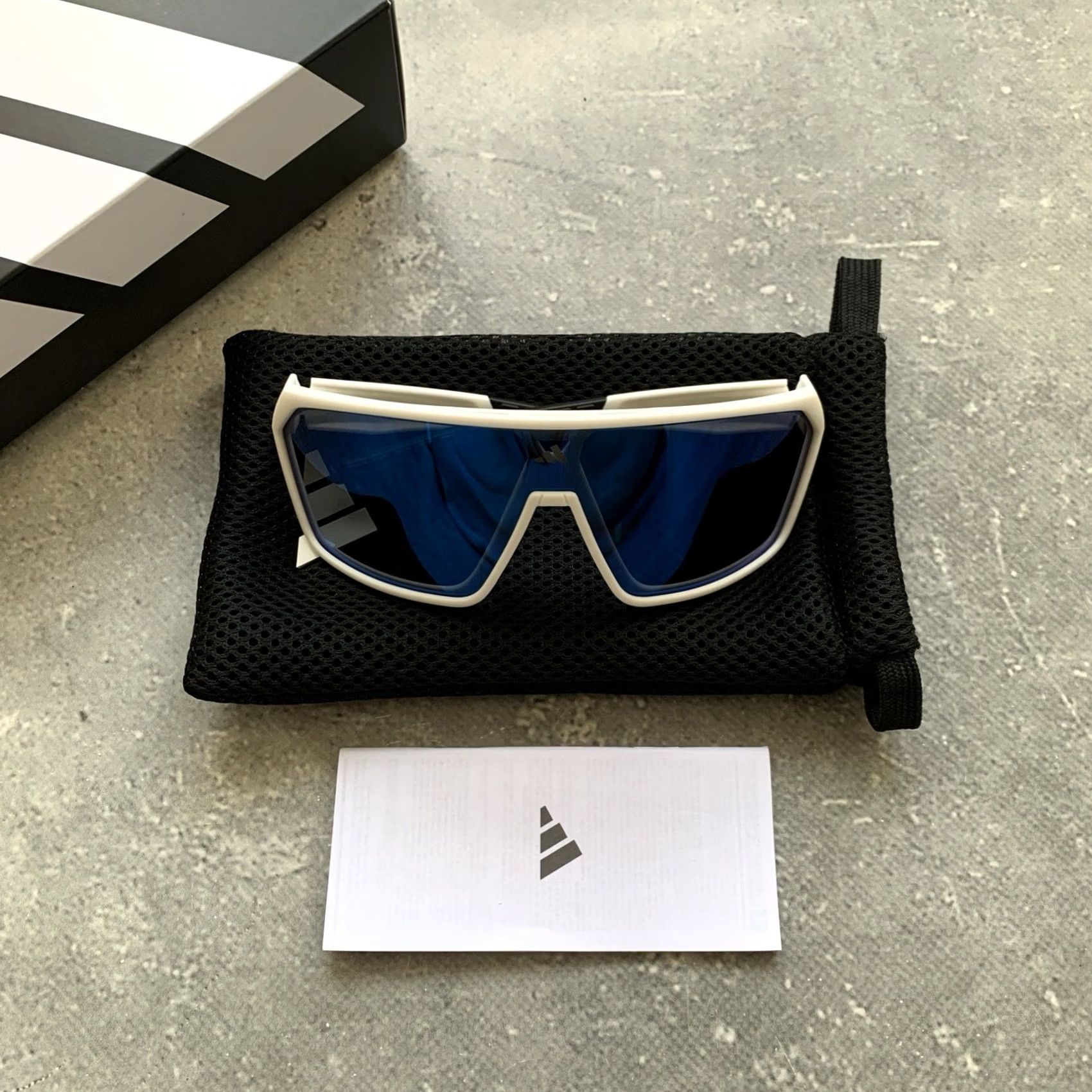 Adidas ADIDAS SPORT SUNGLASSES SP0108 WHITE UNISEX 142mm JK9734 Size ONE SIZE - 2 Thumbnail