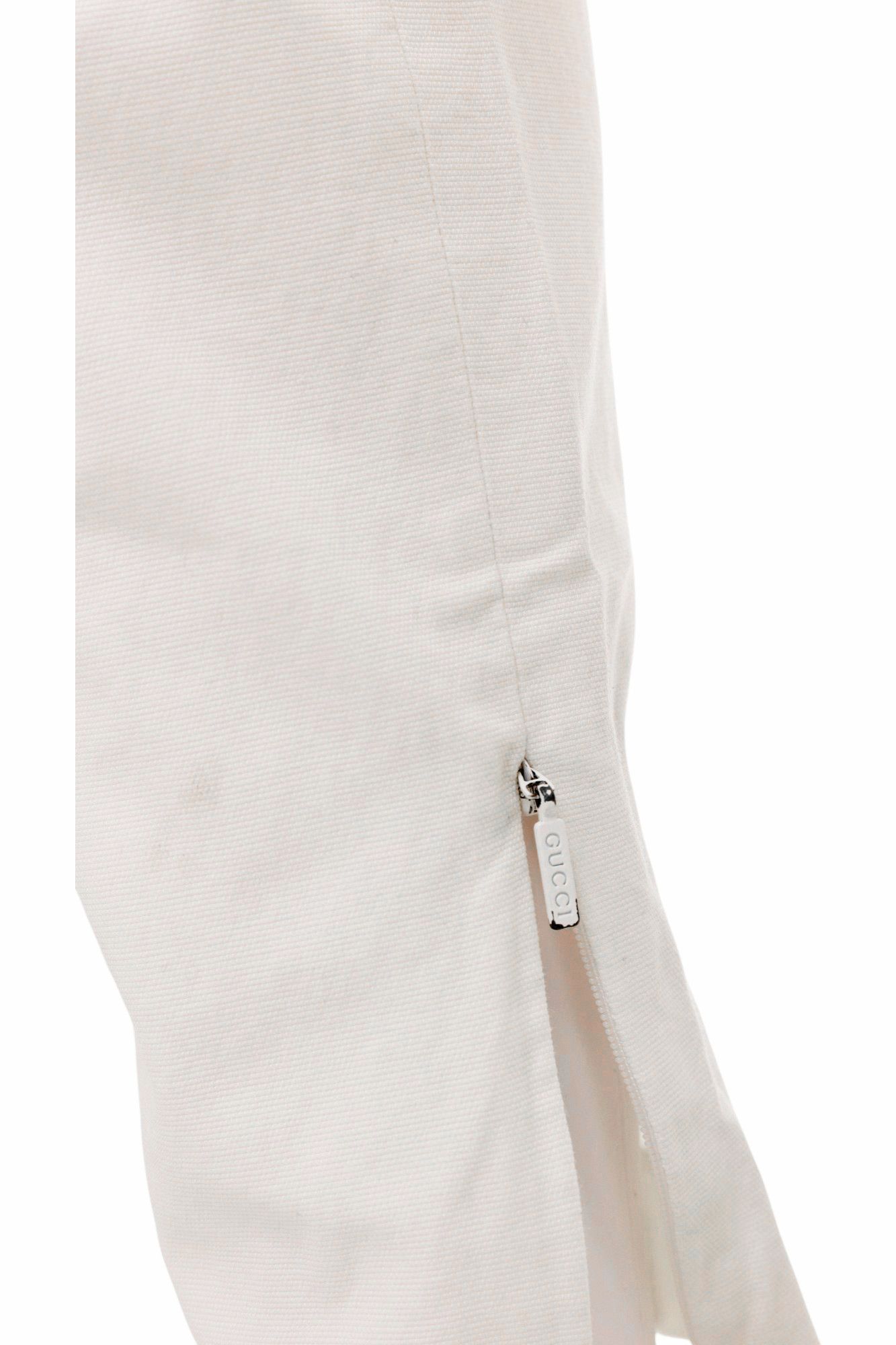 Gucci by Frida Giannini S/S 2010 White High Wasted Tactical Pants Size 28" / US 6 / IT 42 - 10 Thumbnail