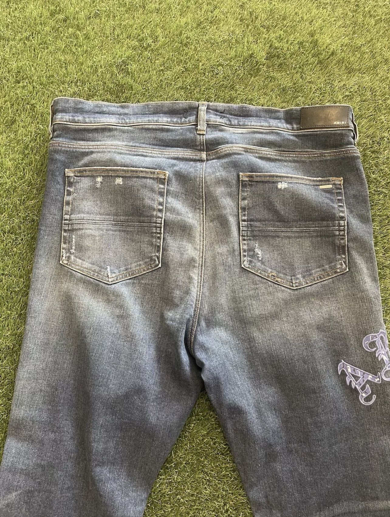Amiri Size 40 - Amiri Purple Patch Jeans $1090 Retail Size US 40 / EU 56 - 8 Thumbnail