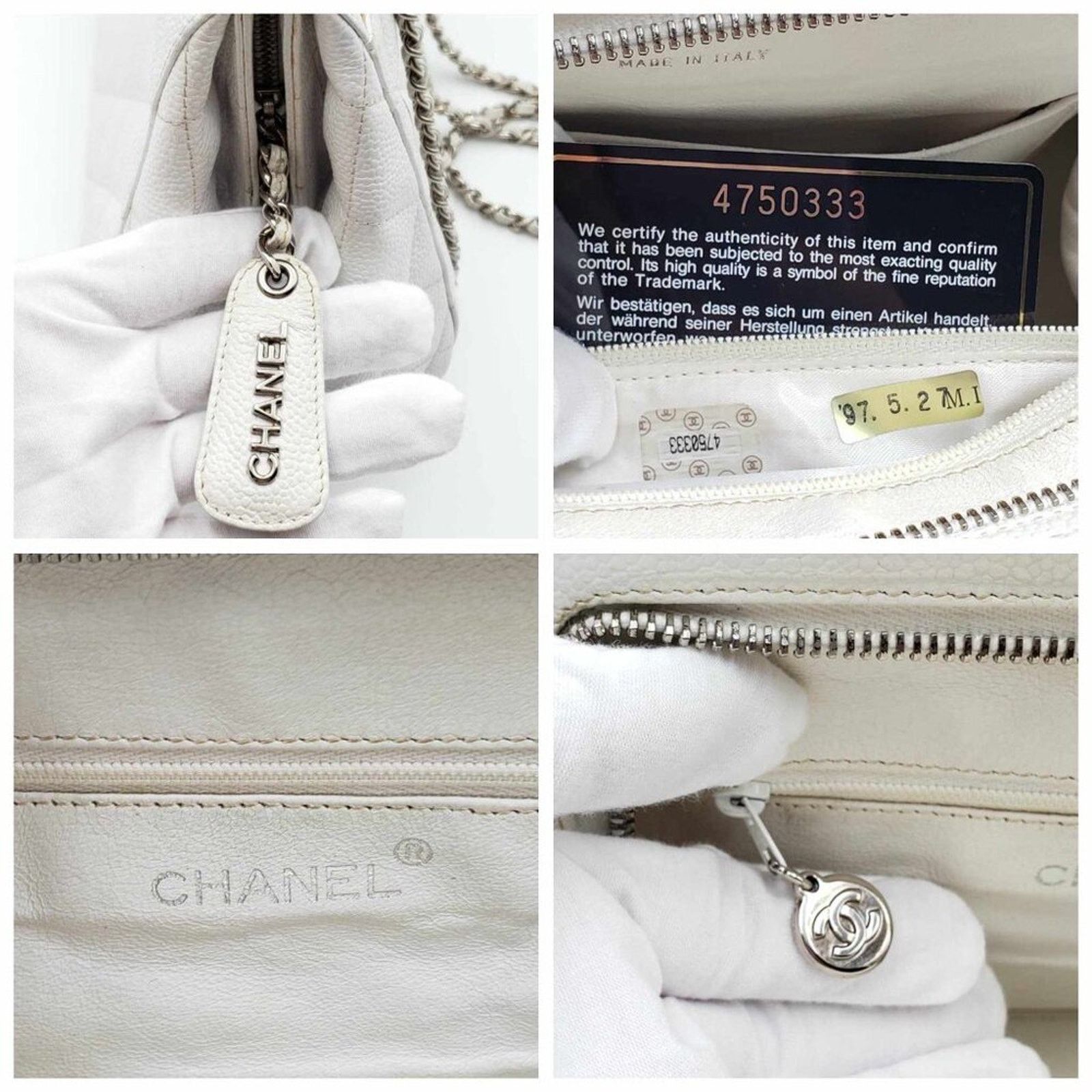 Chanel AUthentic CHANEL Quilted Matelasse CC Logo Caviar Skin Chain Size ONE SIZE - 16 Thumbnail