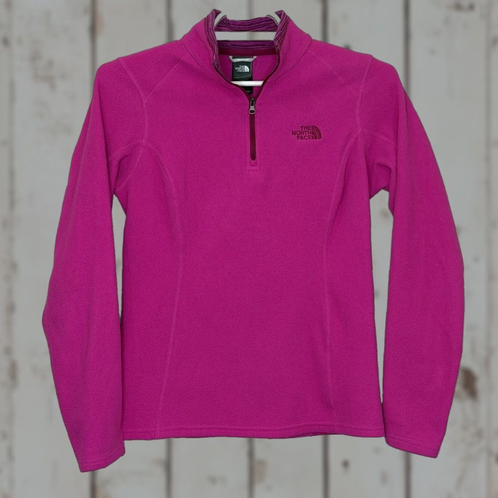 The North Face The North Face Sweatshirt Pullover 1/4 Zip Fleece Long Sleeve Womens Size S Pink Regular Mock Neck Outdoor Winter Fall Spring 1/4 Zip Size S / US 4 / IT 40 - 1 Thumbnail