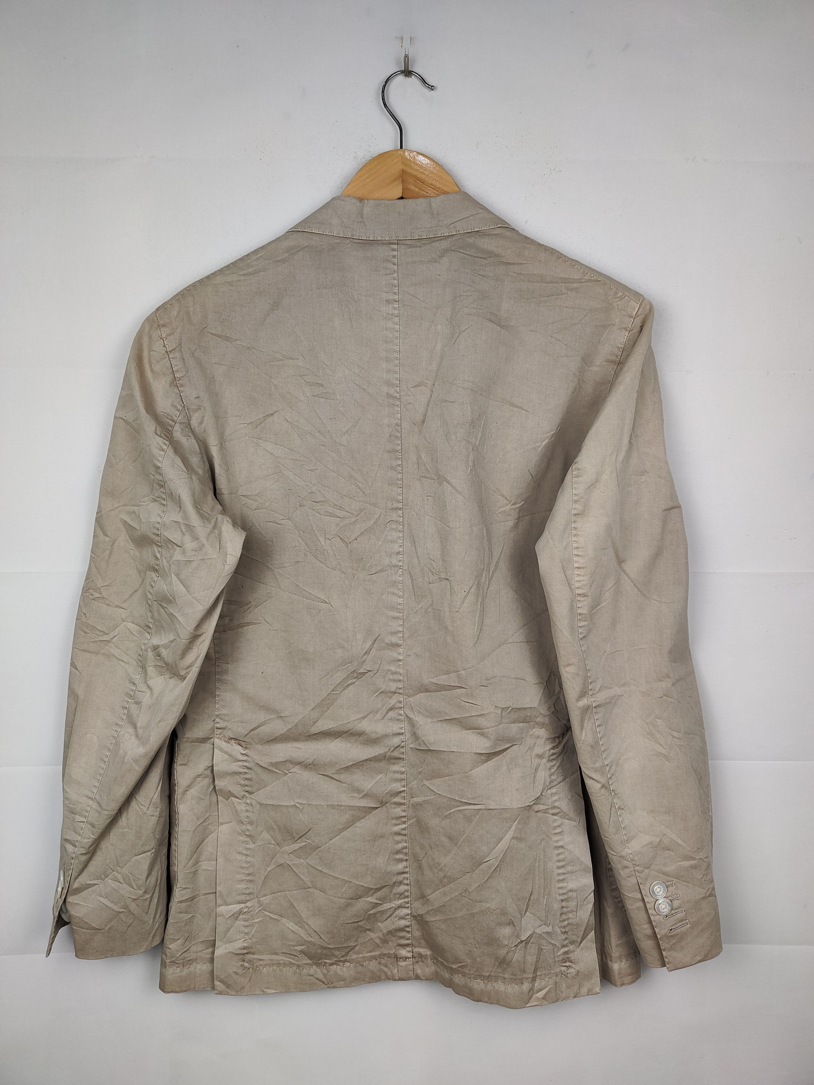 Boglioli Boglioli three-button cotton blend blazer in a light beige Size US M / EU 48-50 / 2 - 8 Thumbnail