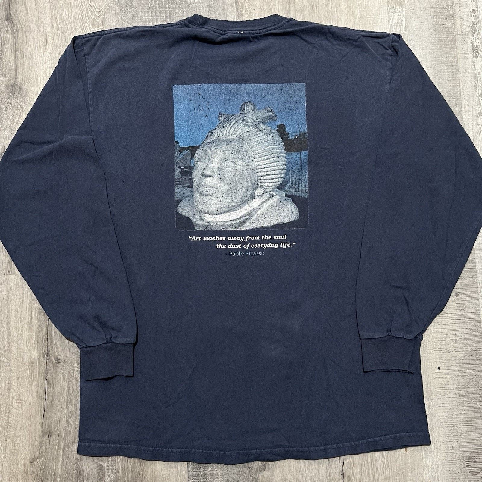 Gildan Pablo Picasso Quote Shirt Breckenridge Snow Sculpting Shirt Size US L / EU 52-54 / 3 - 1 Thumbnail