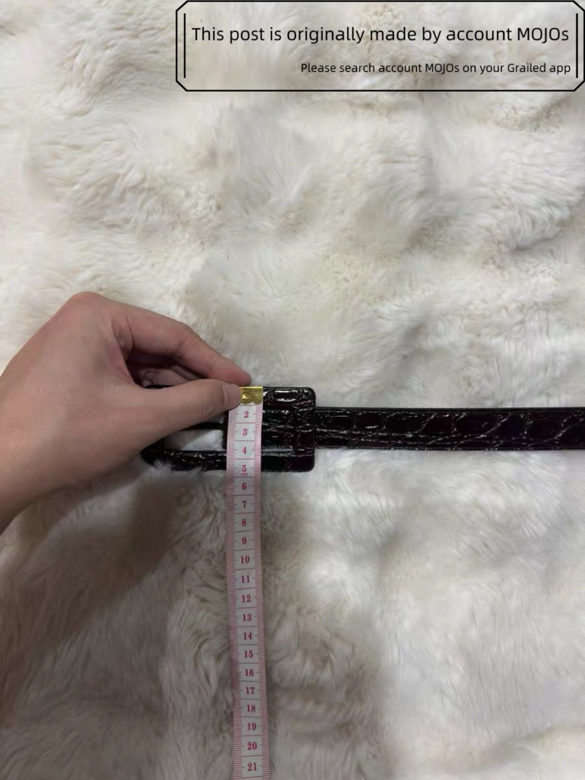 Saint Laurent Paris Sz 85 Saint Laurent Paris Dark Brown Patent Leather Belt Size ONE SIZE - 5 Thumbnail