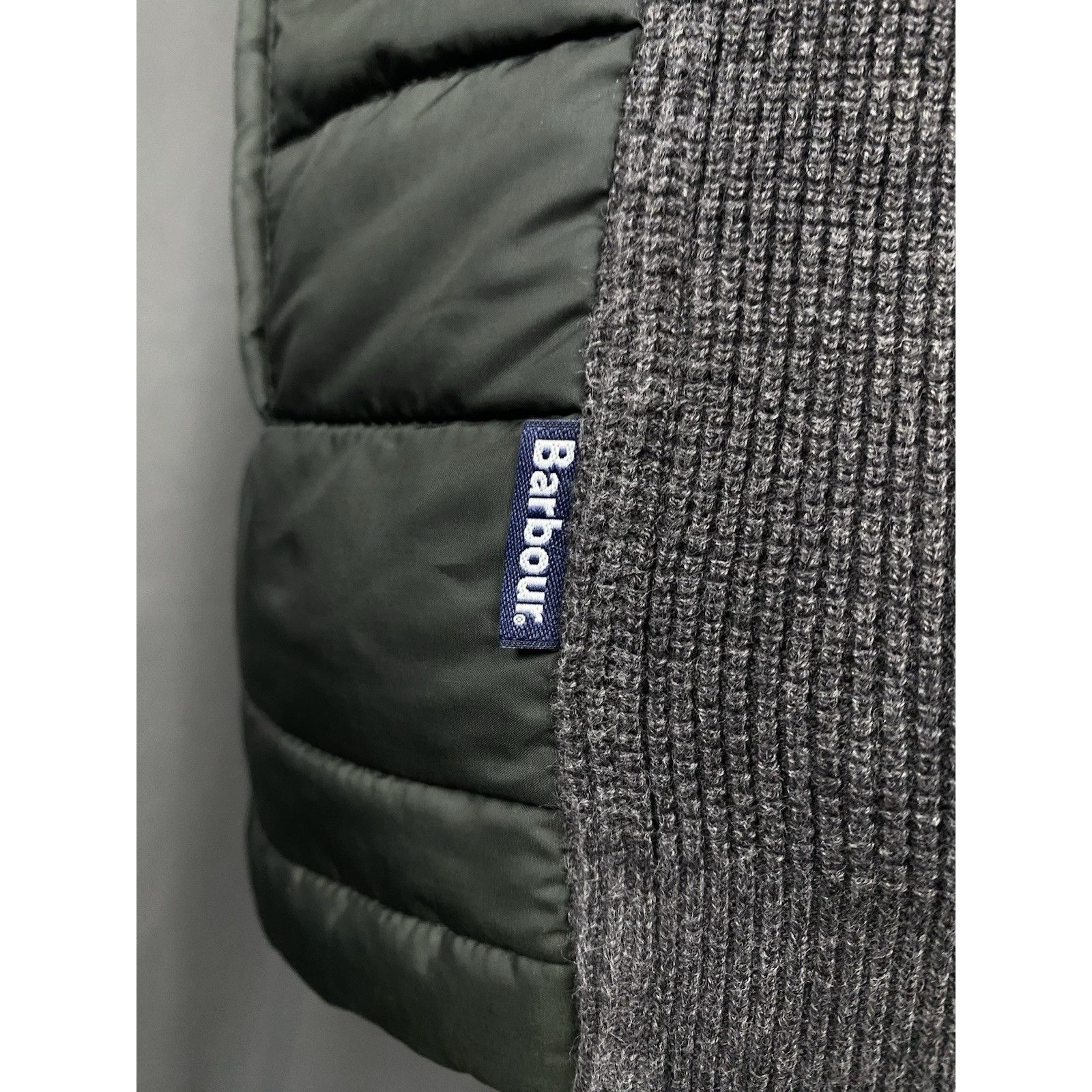 Barbour Barbour Men's Green Gray Quilted Padded Vest Gilet Size M Size US M / EU 48-50 / 2 - 9 Thumbnail