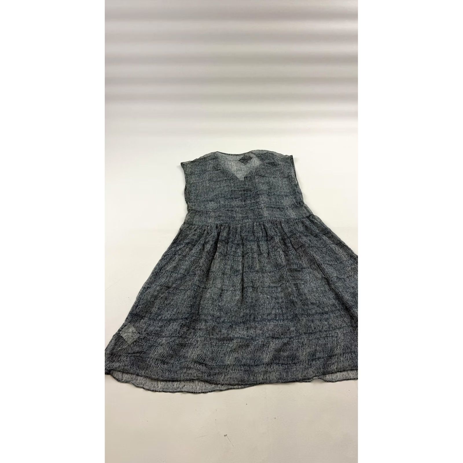3.1 Phillip Lim 3.1 Phillip Lim Dress Womens 0 Blue White Print Silk Sleeveless Overlay Size XS / US 0-2 / IT 36-38 - 6 Thumbnail