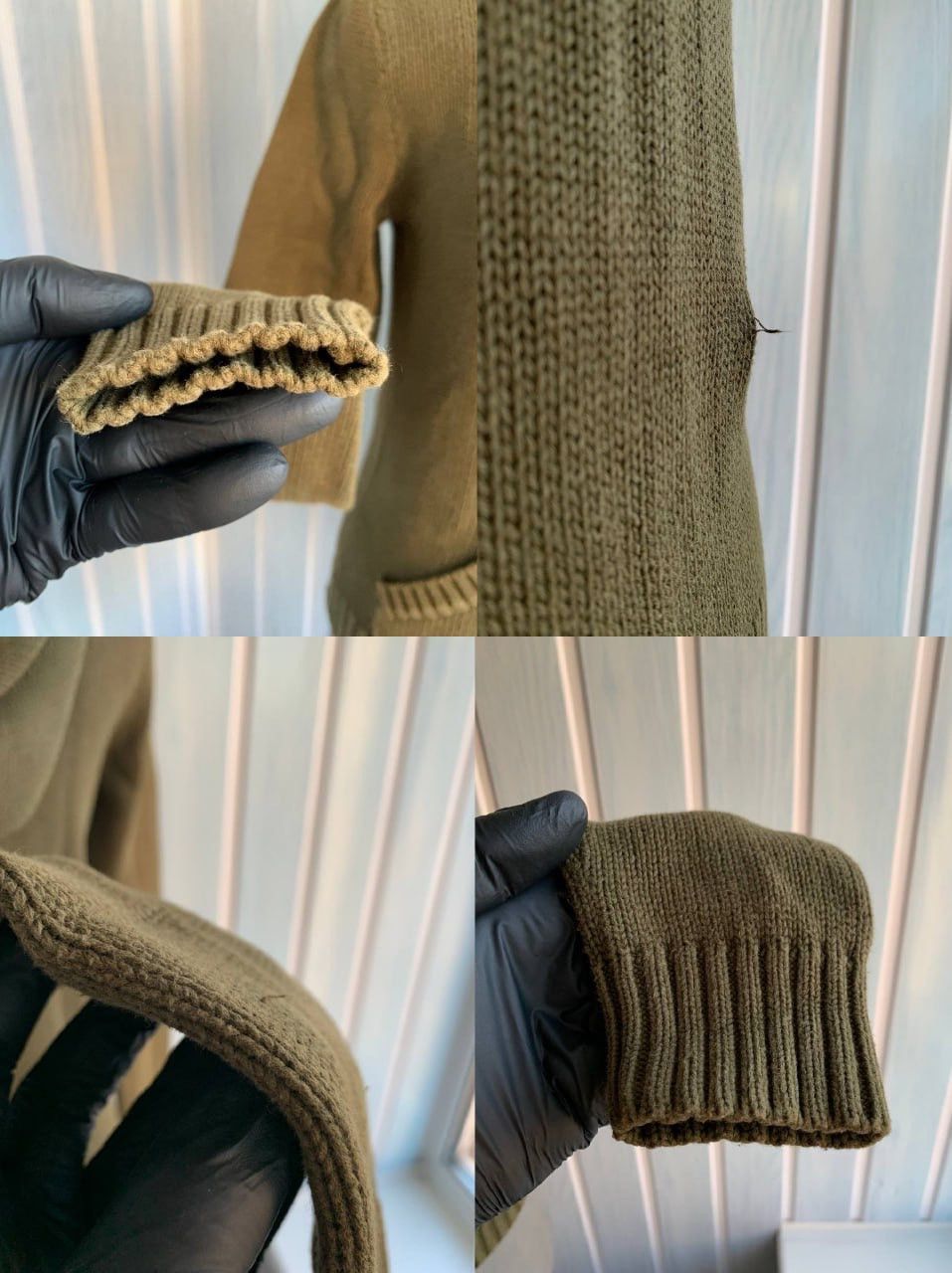 Polo Ralph Lauren × Vintage Vintage Polo Ralph Lauren Women's Green Knit Full Zip Hoodie Size S / US 4 / IT 40 - 19 Thumbnail
