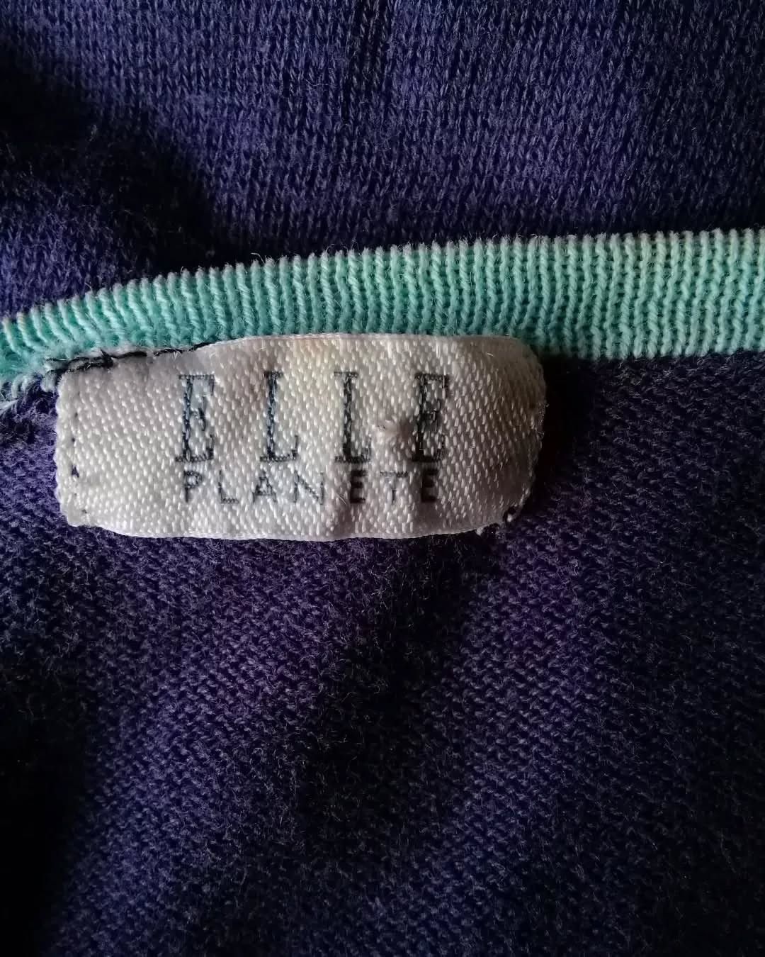 Japanese Brand × Vintage Elle Planete Purple Button Ups Woman Top Size M / US 6-8 / IT 42-44 - 3 Thumbnail