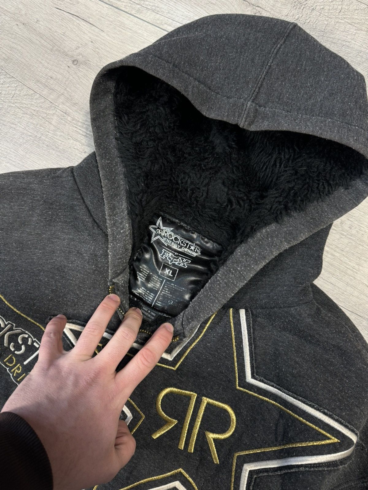 Rockstar Energy Y2K Rockstar Energy Drink x Fox Racing Zip Up Hoodie Fur Size US XL / EU 56 / 4 - 4 Thumbnail