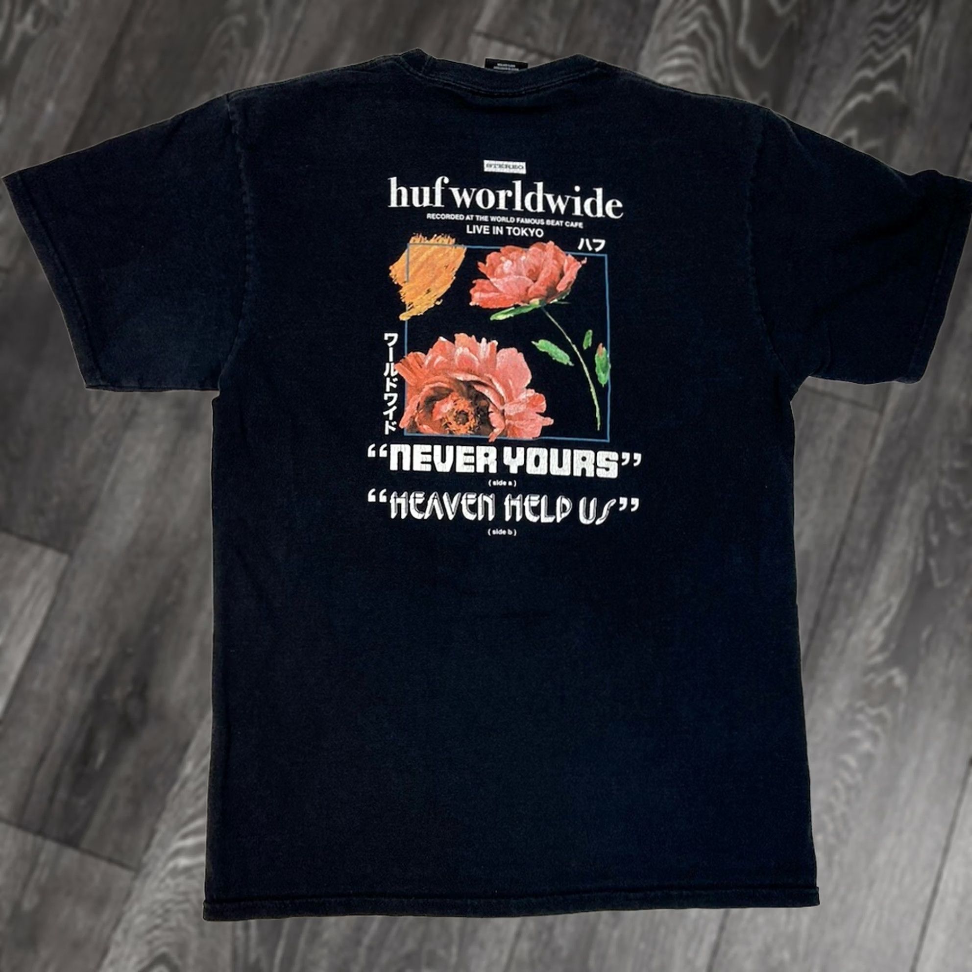 Huf HUF T-Shirt Men Medium Graphic Print Crew Neck Short Sleeve Black Size US M / EU 48-50 / 2 - 1 Thumbnail