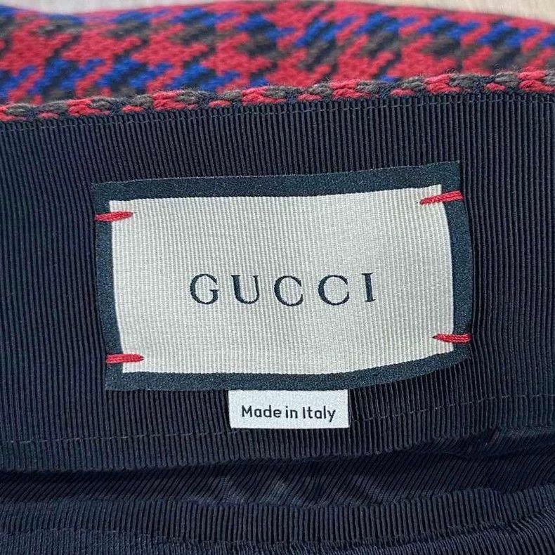 Gucci Gucci Thousand-bird checkered gold buckle wool short skirt Size 26" / US 2 / IT 38 - 5 Thumbnail