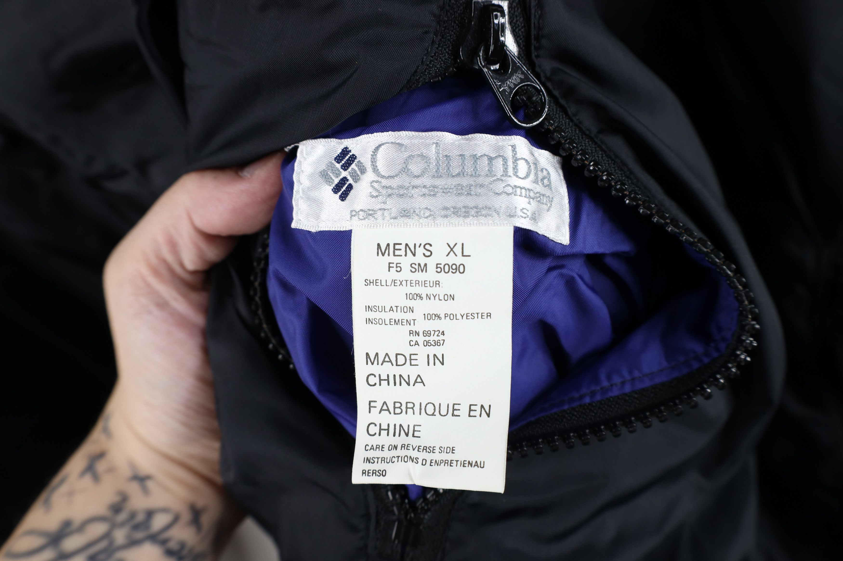 Columbia Vintage 90s Columbia Reversible Full Zip Puffer Jacket Coat Size US XL / EU 56 / 4 - 6 Thumbnail