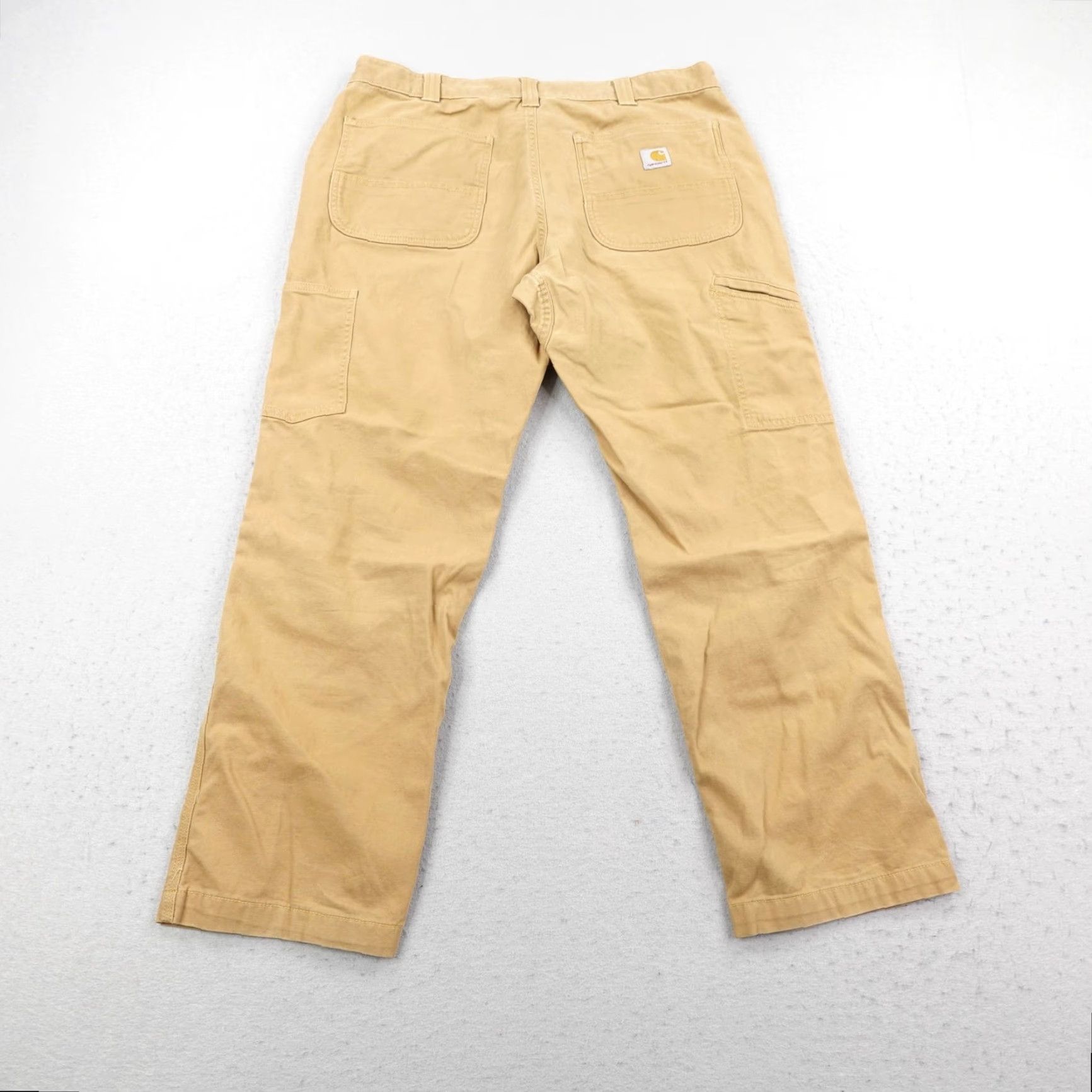 Carhartt Carhartt Pants 36x30 Rugged Flex Relaxed Canvas Double Front Knee Utility Work Pants Men 36 Beige Cotton Spandex Canvas Rugged Flex Workwear Size US 36 / EU 52 - 7 Thumbnail