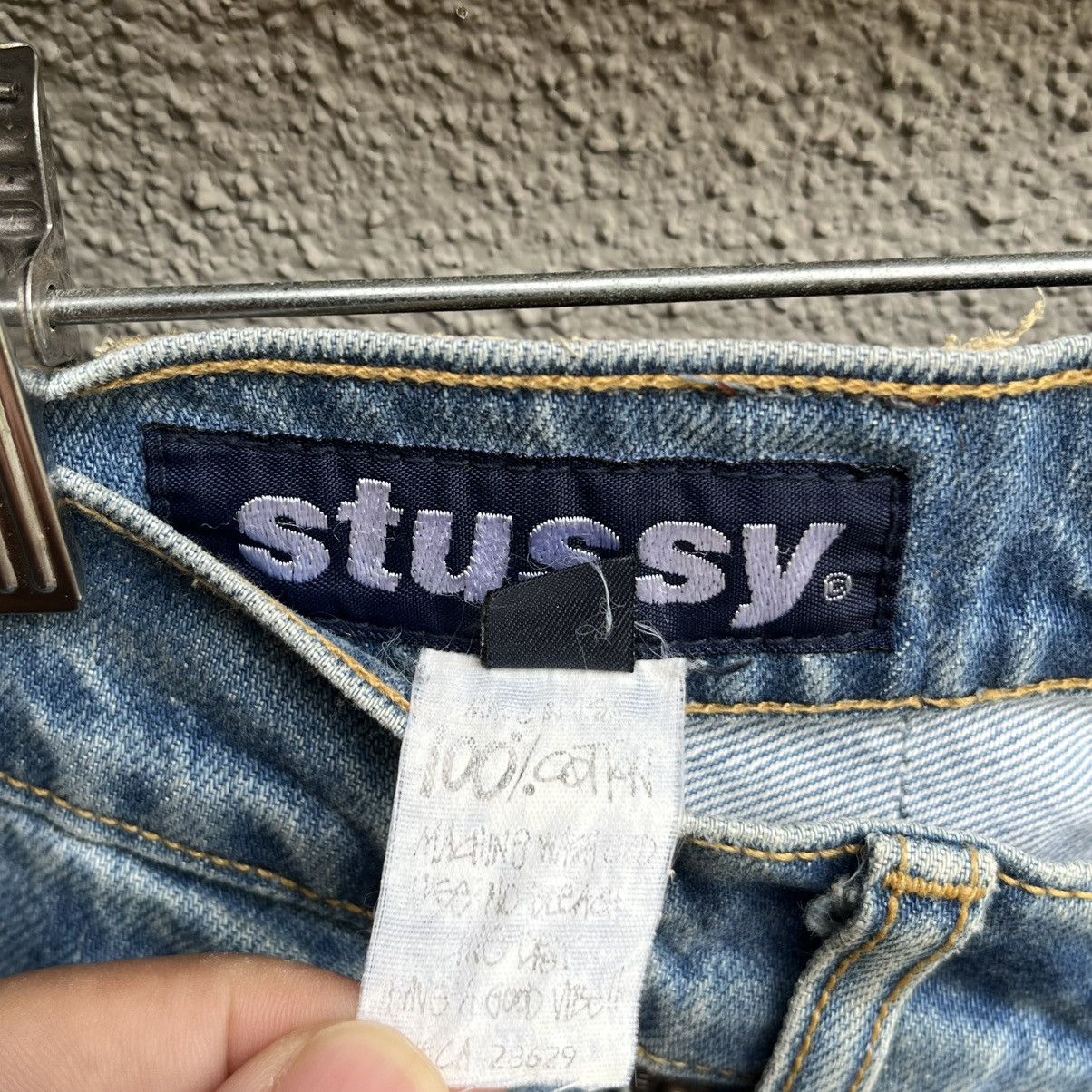 Stussy Vintage 90s STUSSY usa jeans denim Size US 31 - 6 Thumbnail