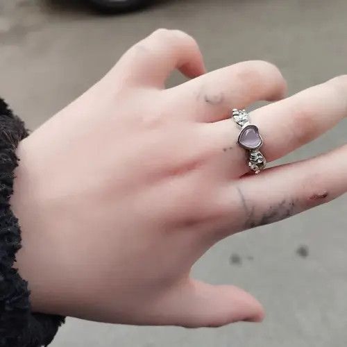 Jewelry Hirohata x Chika Love Heart Adjustable Ring Size ONE SIZE - 2 Thumbnail