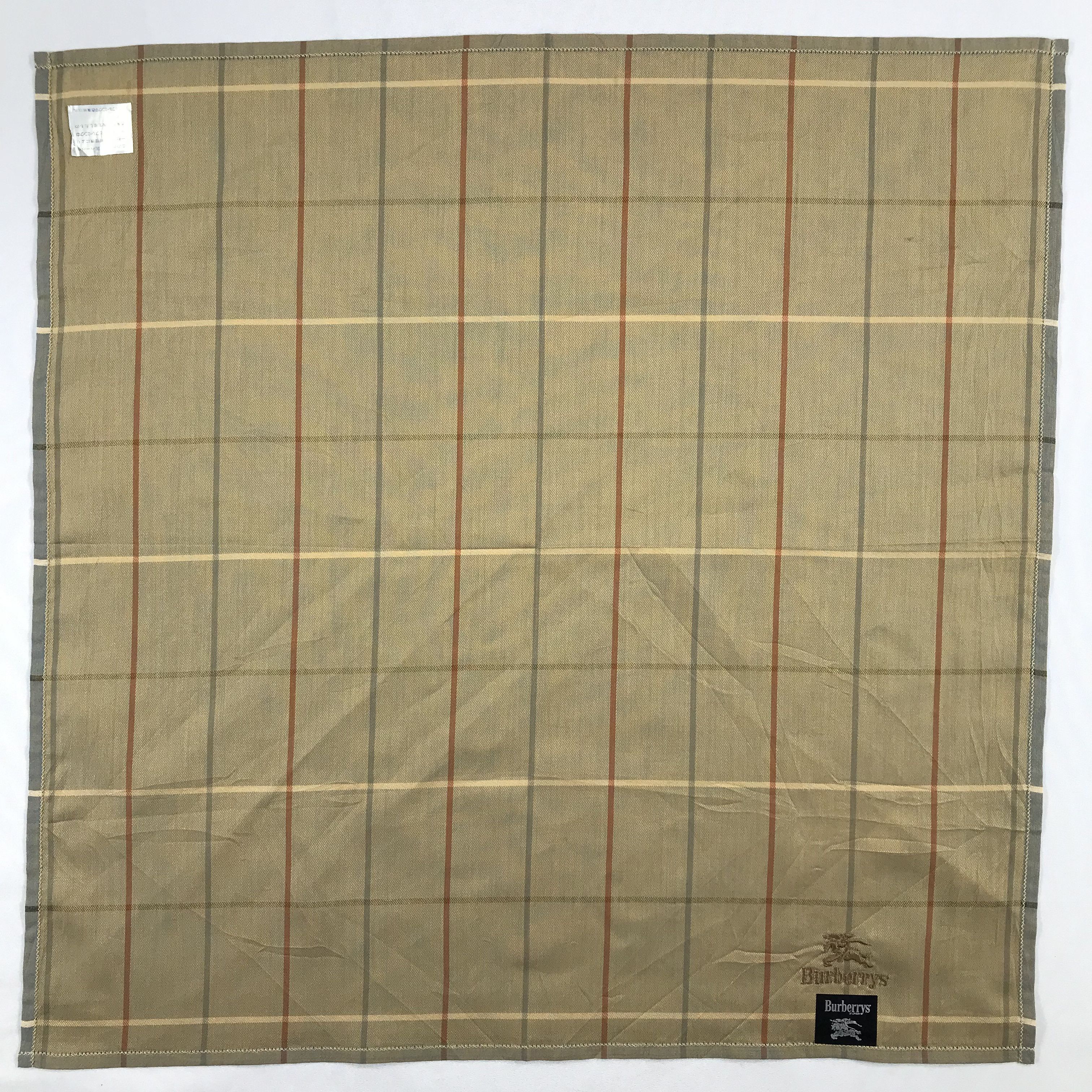 Burberry × Vintage Burberry Bandana / Handkerchief / Neckerchief - S2283 Size ONE SIZE - 1 Thumbnail