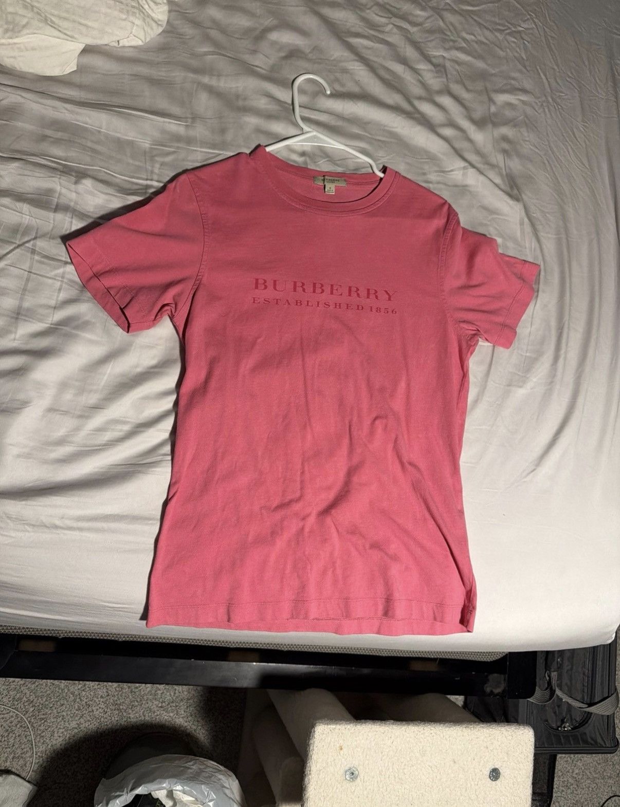 Burberry Pink Burberry Tee Size US S / EU 44-46 / 1 - 1 Thumbnail