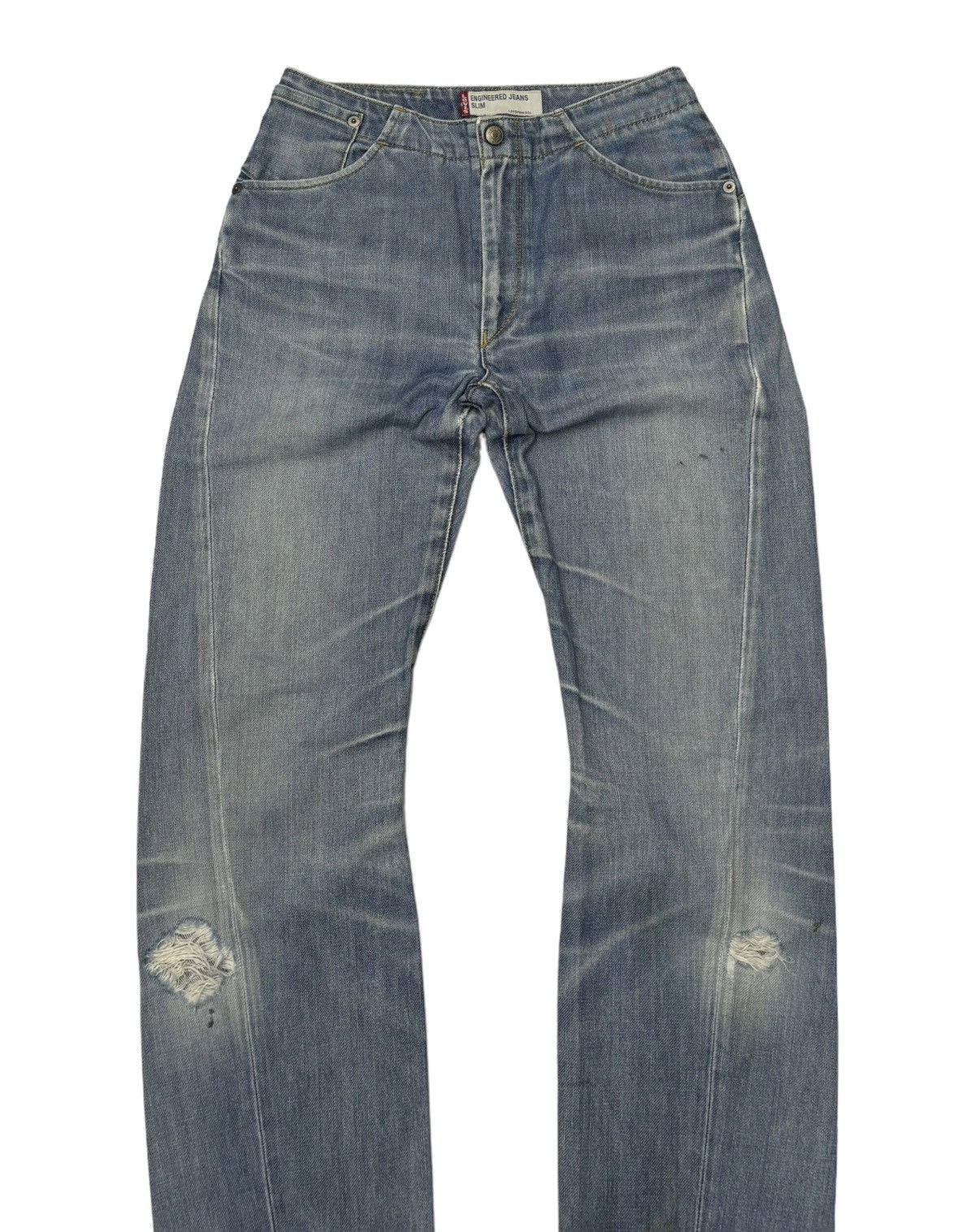Levi's LEVIS ENGINEERED DISTRESSED SLIM DENIM JEANS Size 26" / US 2 / IT 38 - 5 Thumbnail