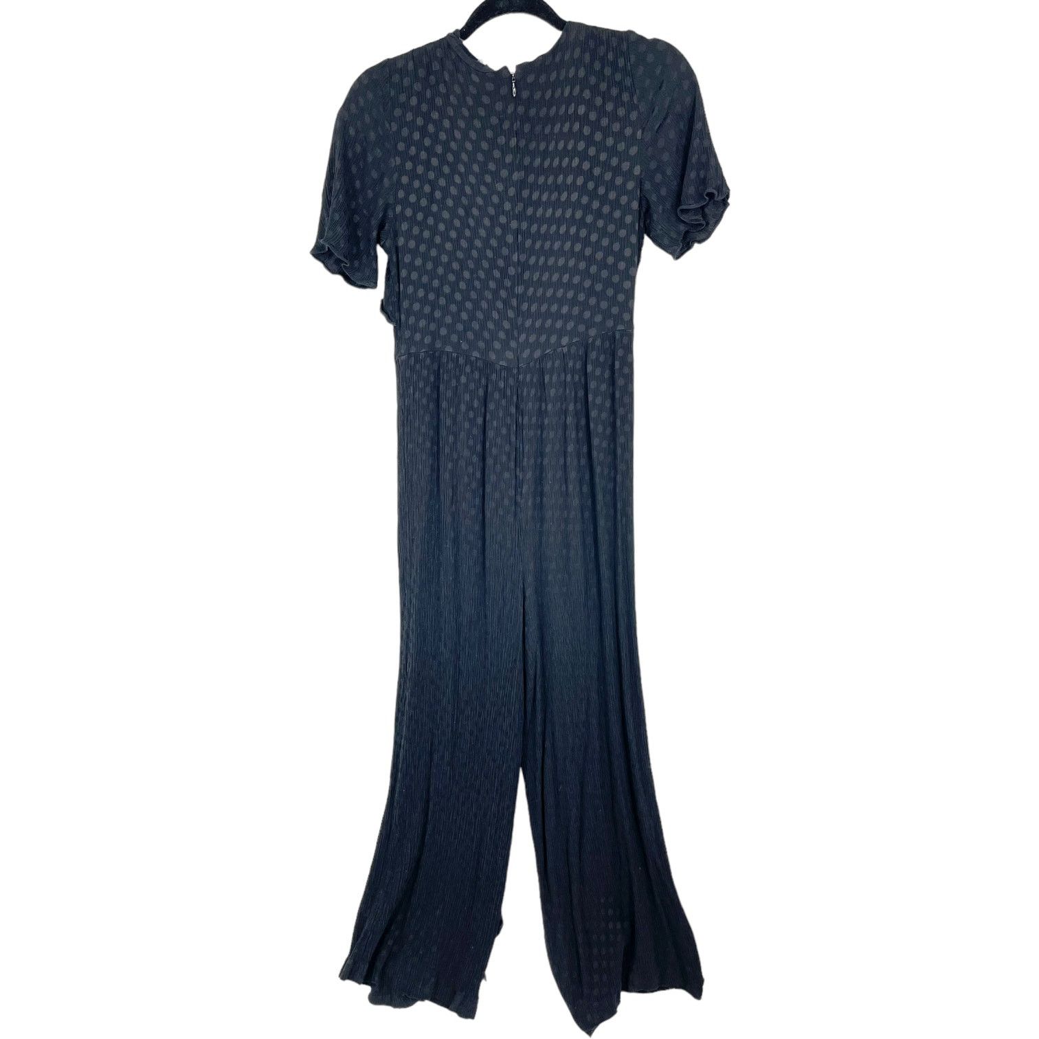 Madewell Madewell Black Dot Jacquard Deep-V Short Sleeve Jumpsuit 2 Size 26" / US 2 / IT 38 - 3 Thumbnail