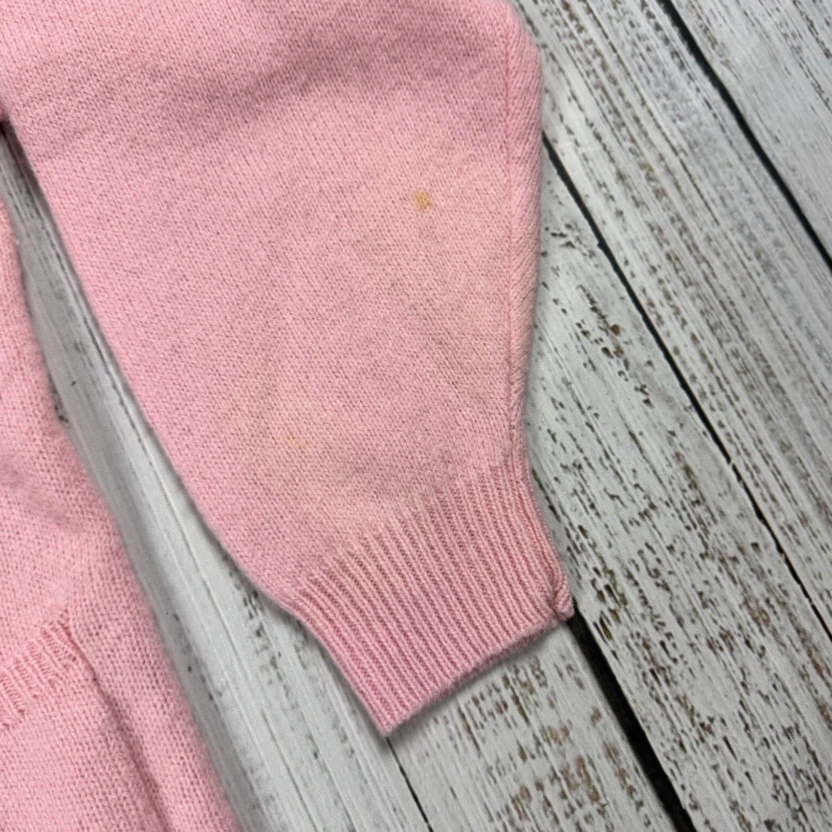 Pinko VINTAGE AMBROSIA Cardigan Women Large Pink Wool Knit 3-Button Solid Preppy Sweater Size L / US 10 / IT 46 - 5 Thumbnail