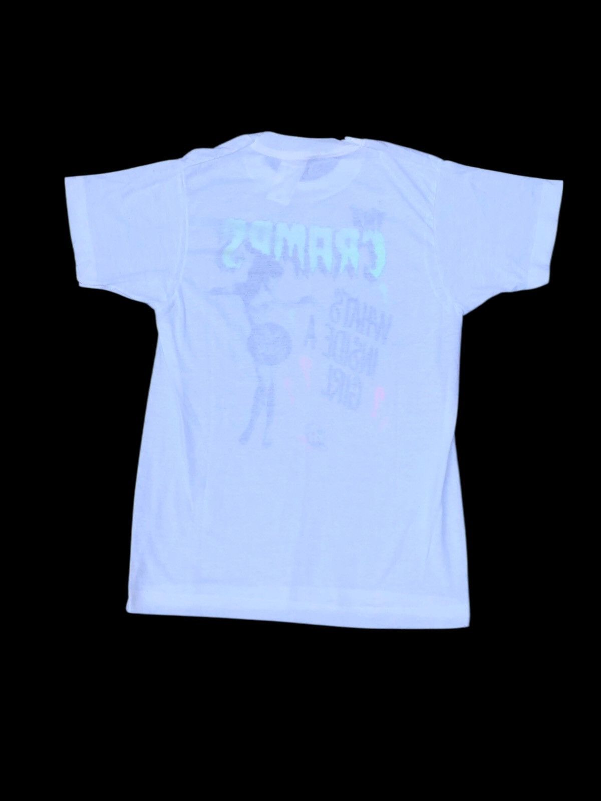 Band Tees 🔥Vtg 80s THE CRAMPS 'What's Inside A Girl' Punk Band T-Shirt Size US S / EU 44-46 / 1 - 2 Thumbnail